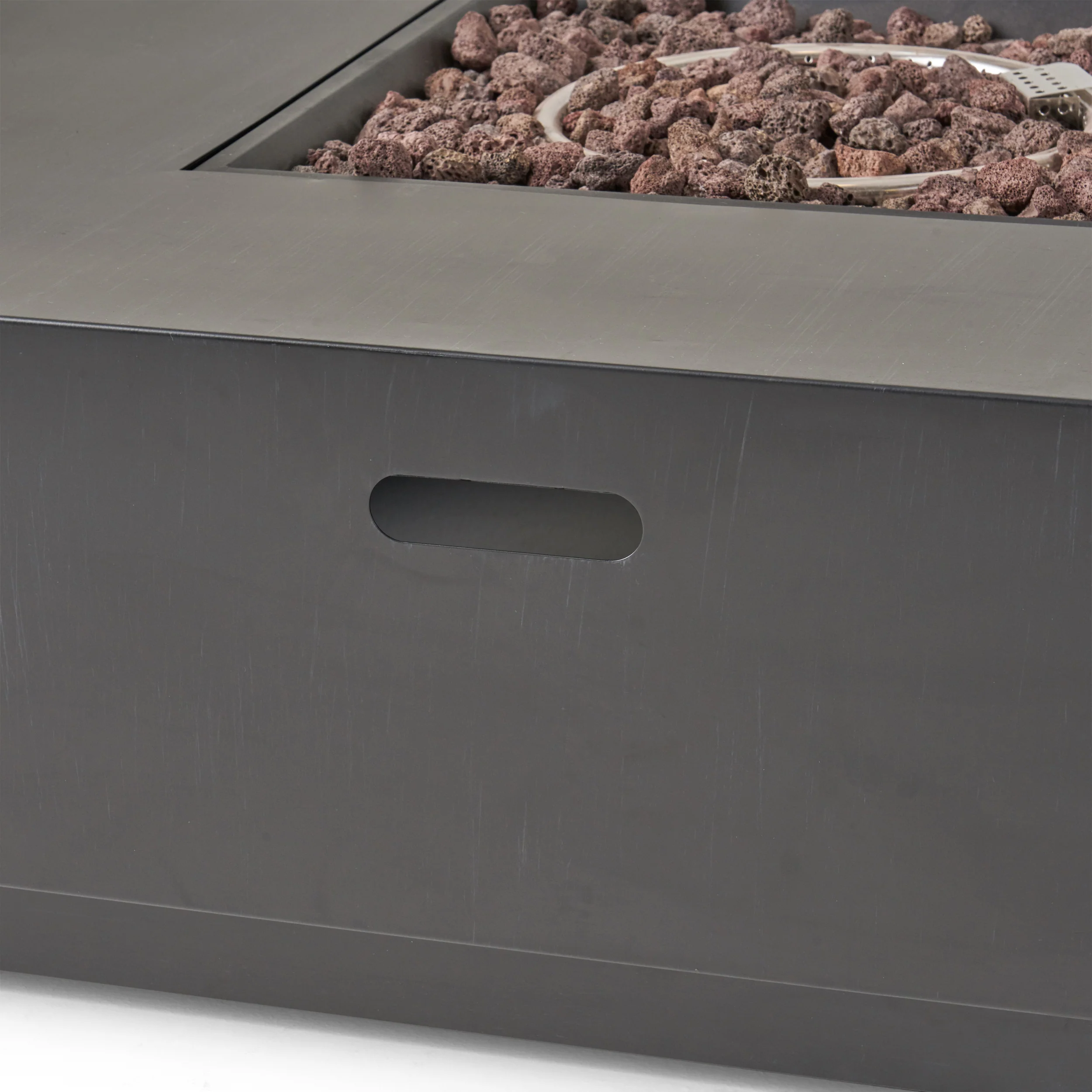 Jasmine Outdoor 50,000 BTU Square Fire Pit (No Tank Holder) - furnishings