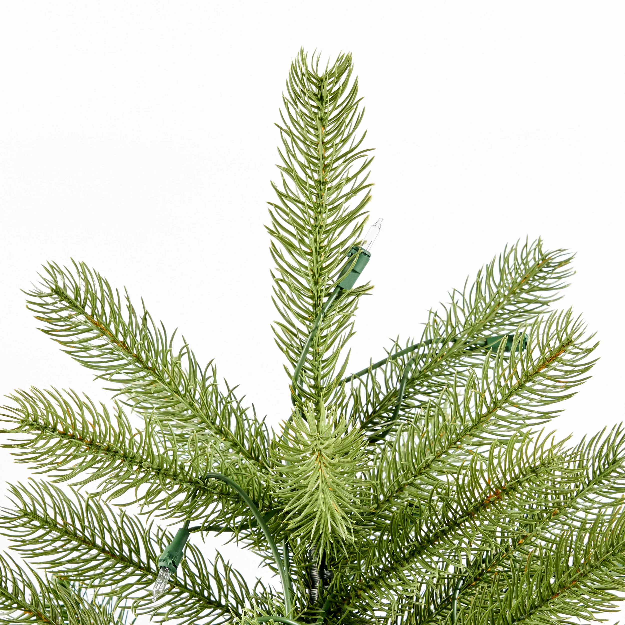 4.5-foot Cashmere Pine and Mixed Needles Hinged Artificial Christmas Tree with Snow and Glitter Branches and Frosted Pinecones - furnbro