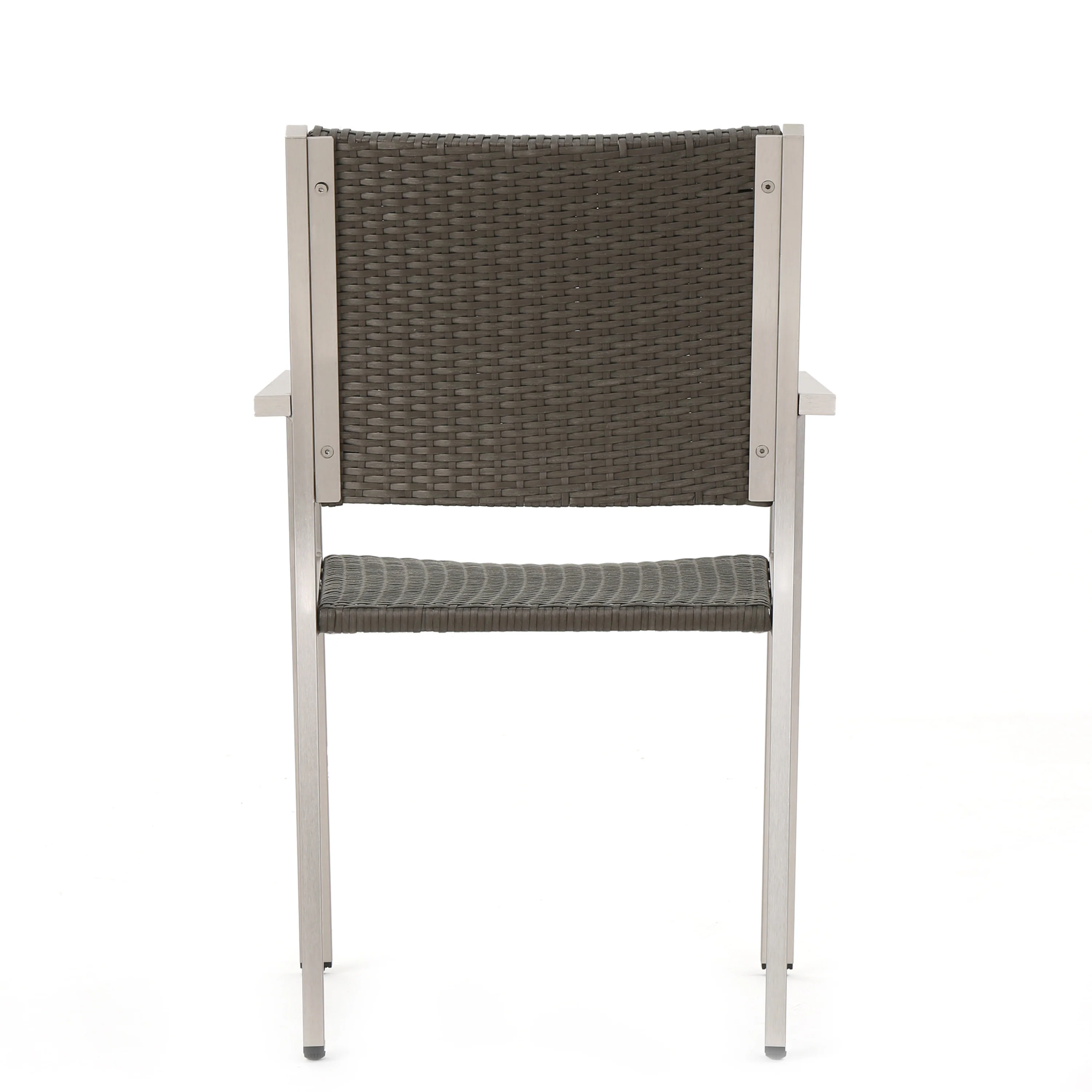 Cherie Outdoor Estate Collection Patio Set with Wicker Top Dining Table - furnishings