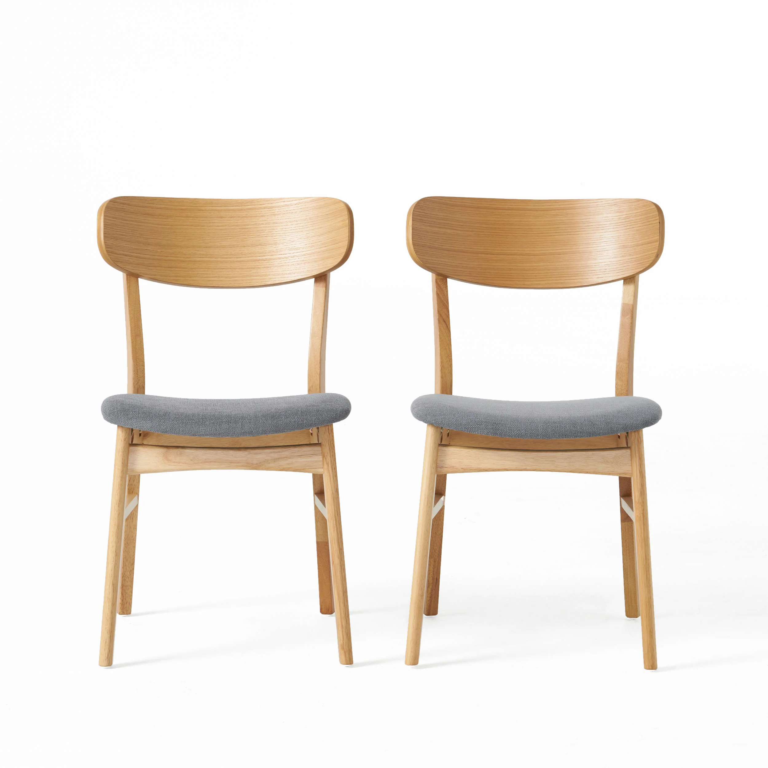 Lucille Fabric/ Wood Finish Dining Chair (Set of 2) - furnishings