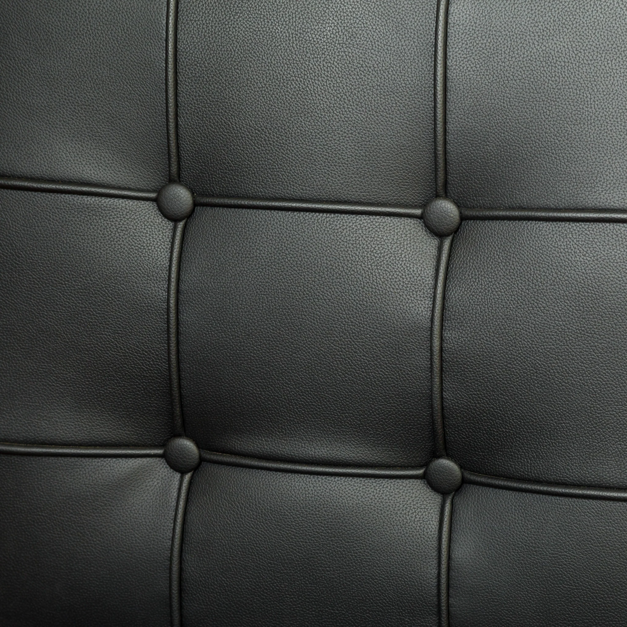 Pandora Modern Design Black Leather Dining Chairs (set of 2) - furnishings