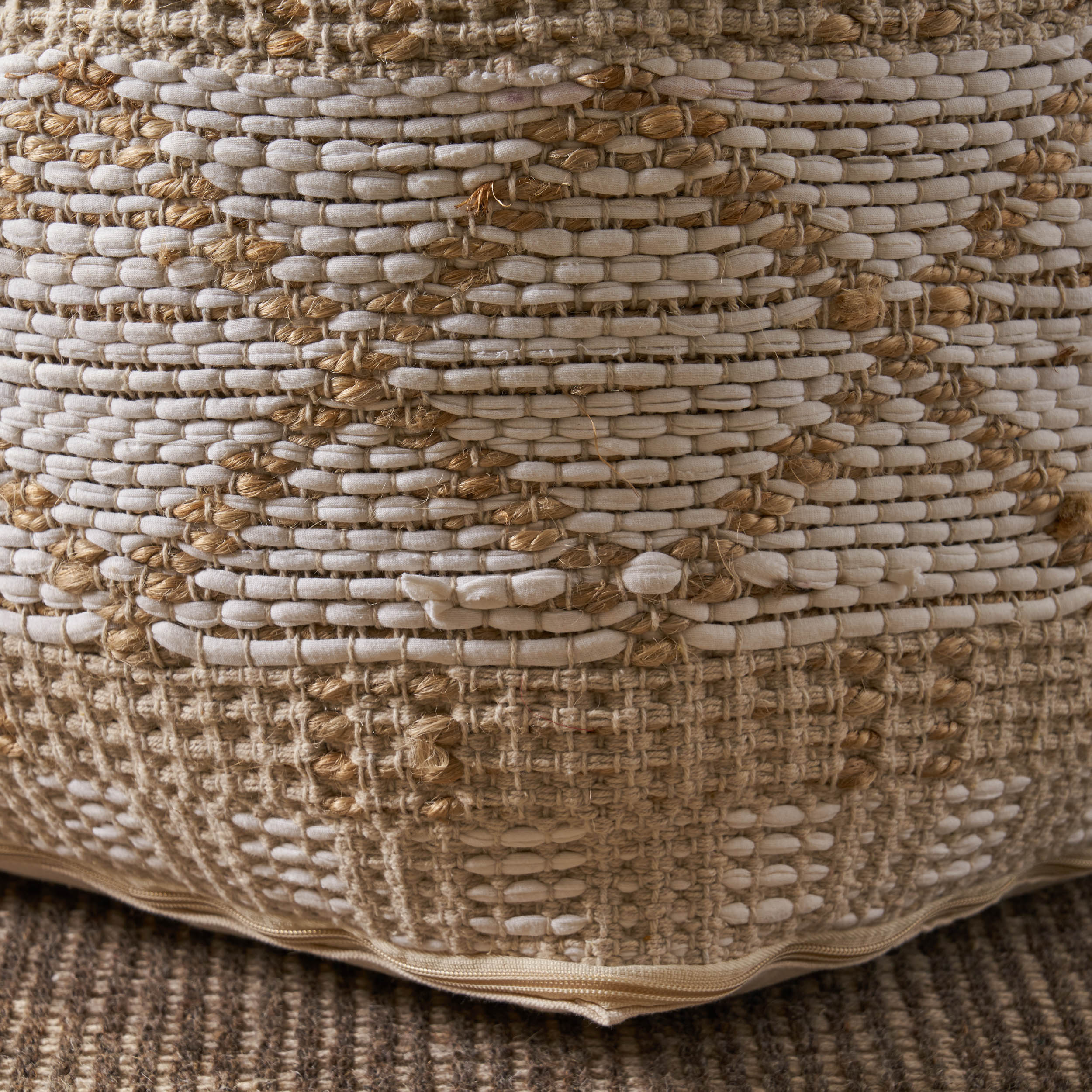 Janet Cube Boho Square Pouf - furnishings