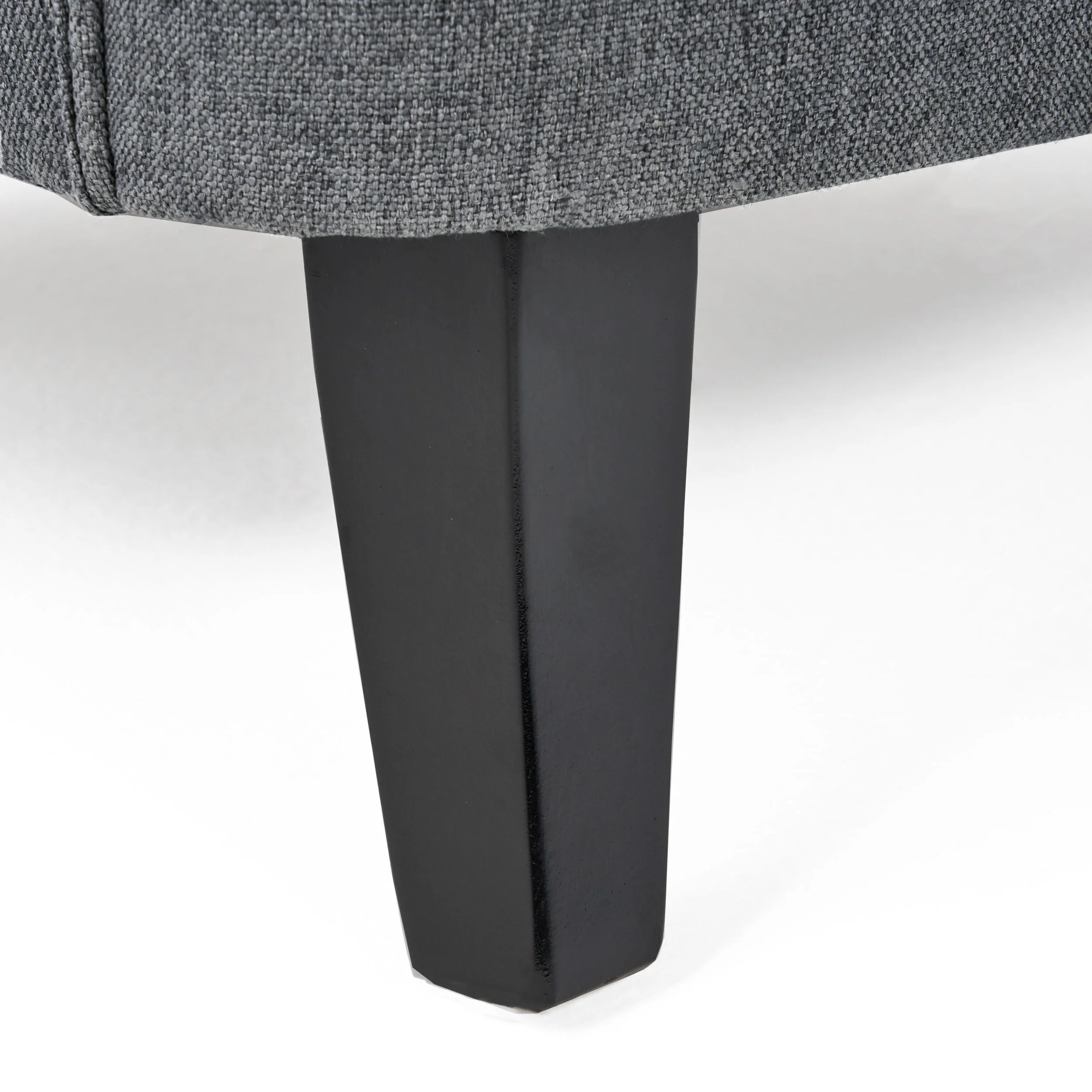 Annelia Contemporary Button Tufted Upholstered Fabric Club chair w/ Piped Edges - furnishings