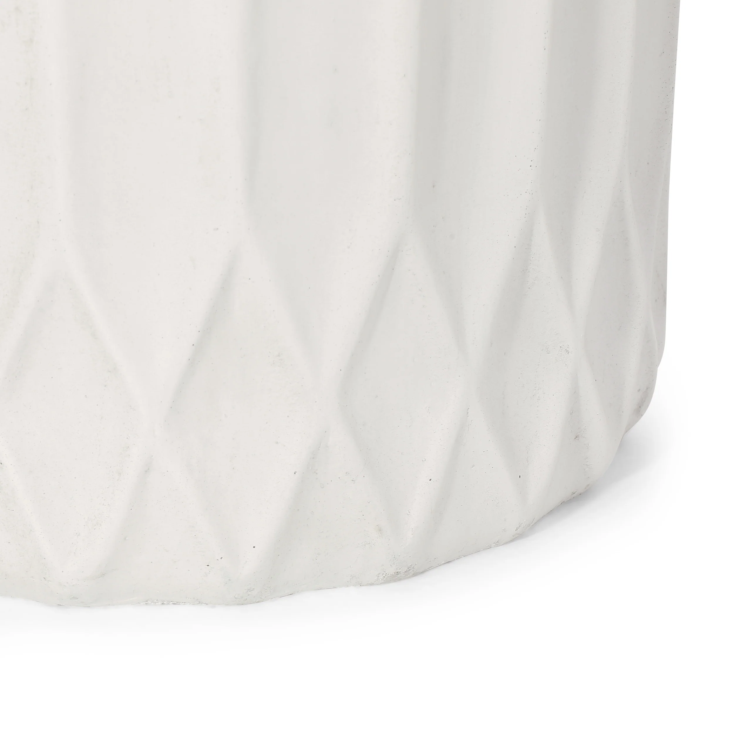 Morelos Outdoor Small and Medium Cast Stone Planter Set, Antique White - furnishings