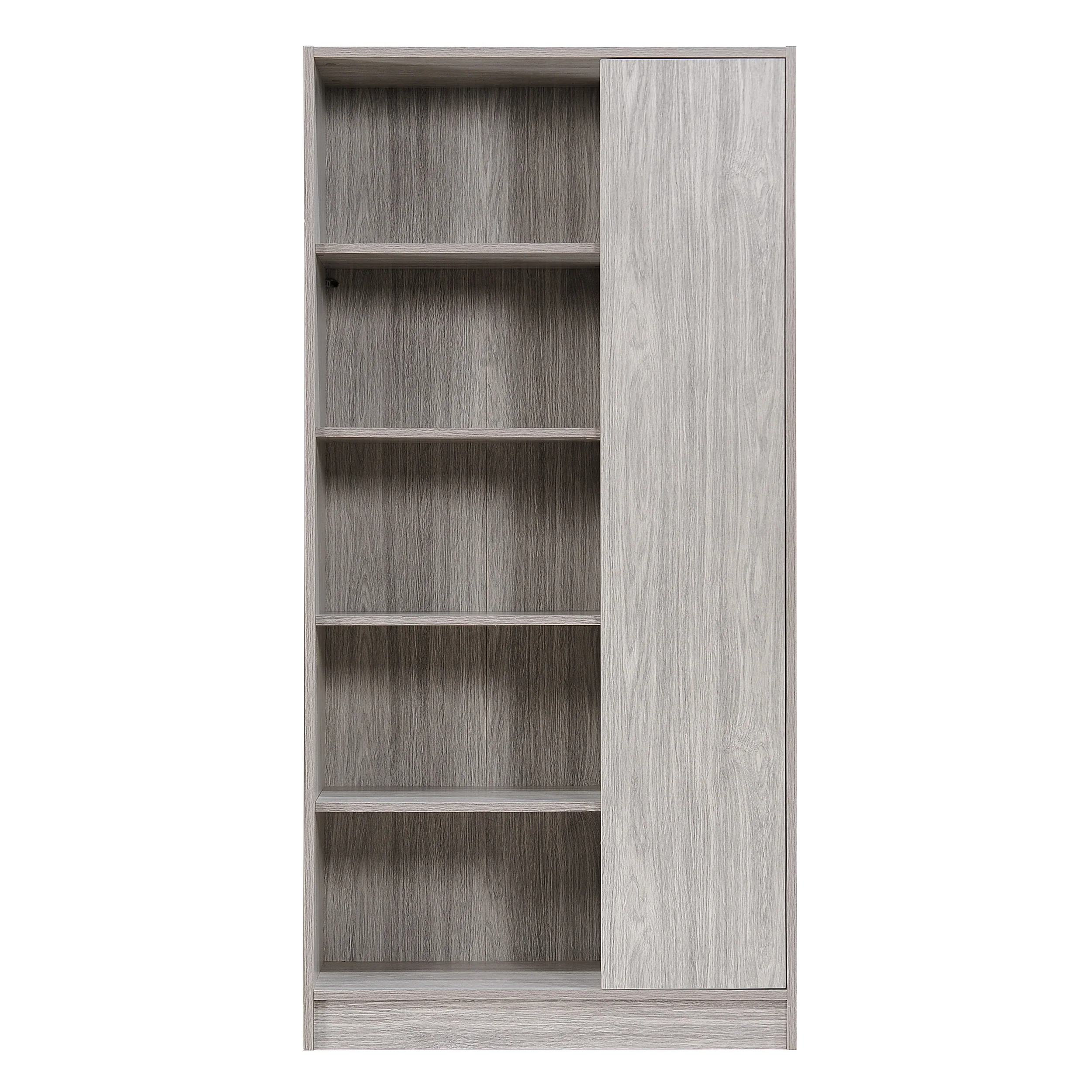 Annabelle Mid Century Modern 5-Shelf Bookcase - furnishings