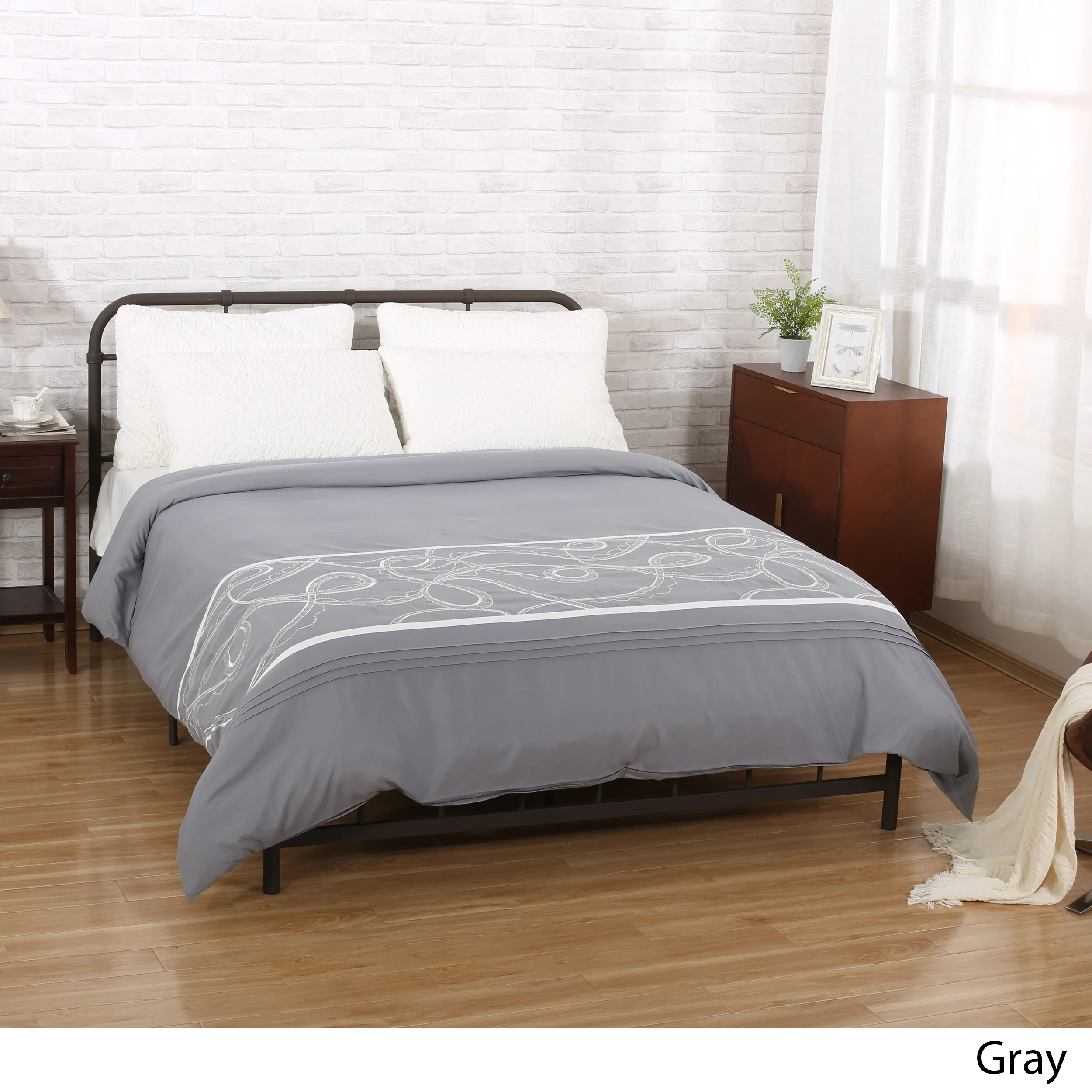 Charli Queen Size Fabric Duvet Cover - furnishings