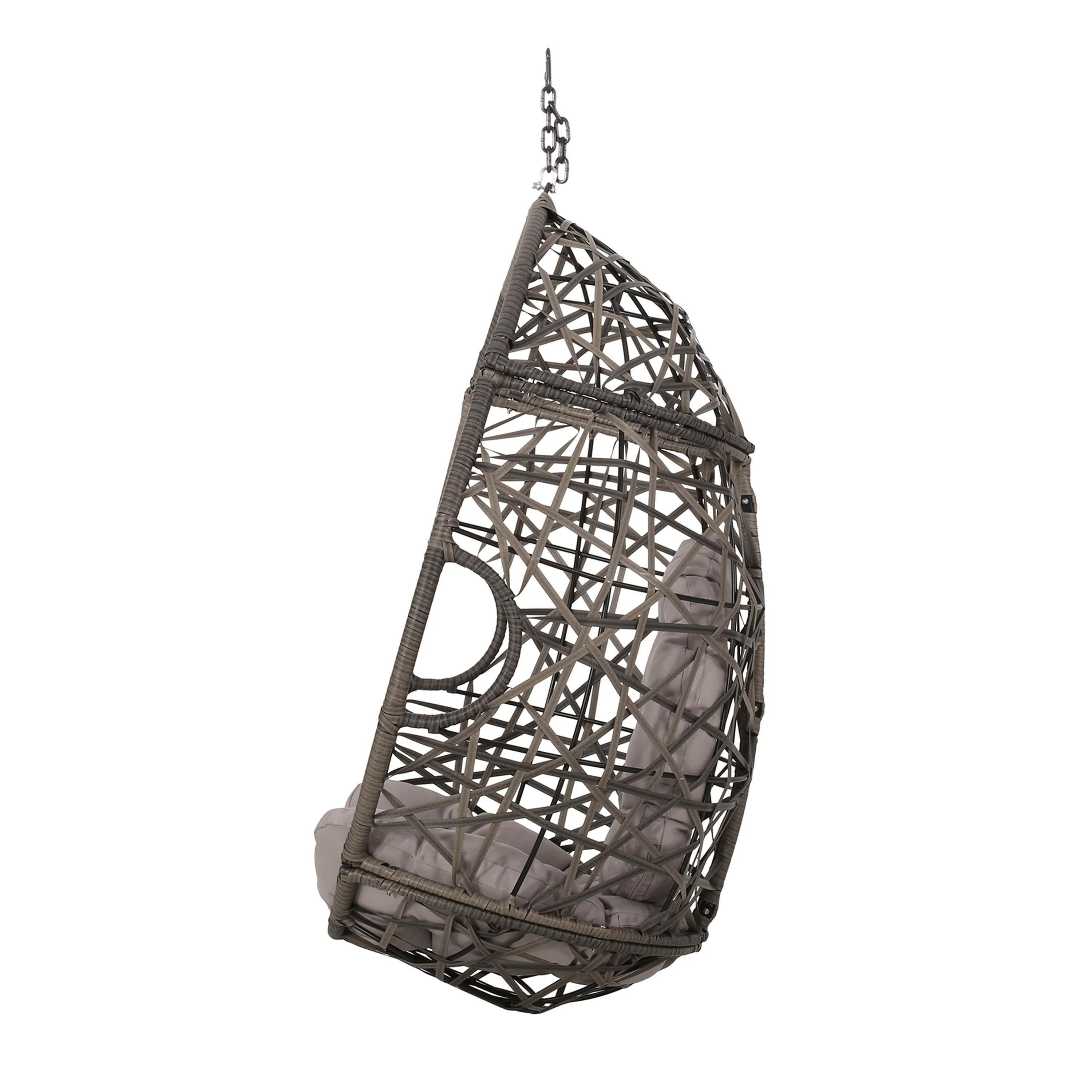 Berkley Outdoor Wicker Hanging Egg Chair - furnishings