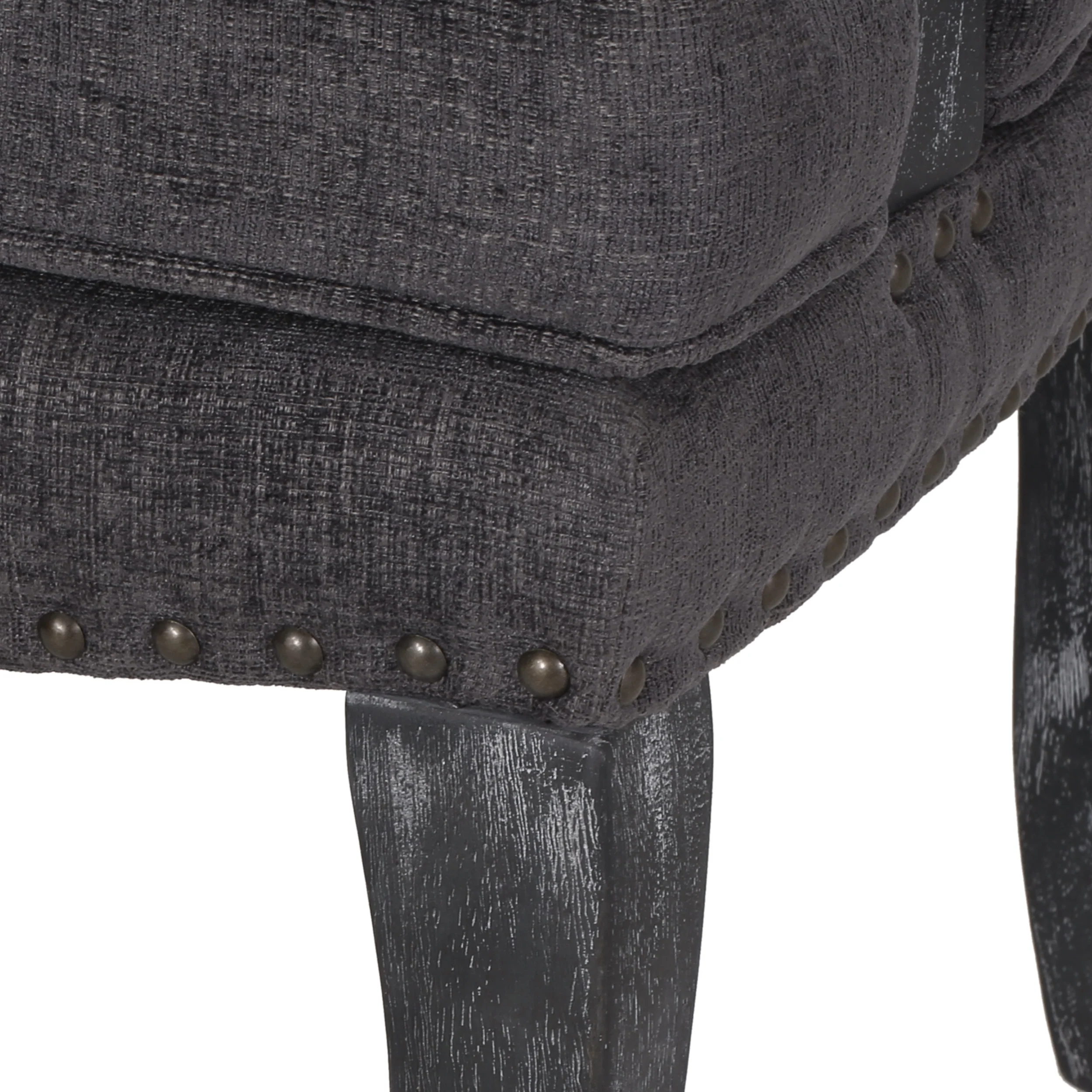 Tim French Country Dining Arm Chair with Nailhead Trim, Set of 2 - furnishings