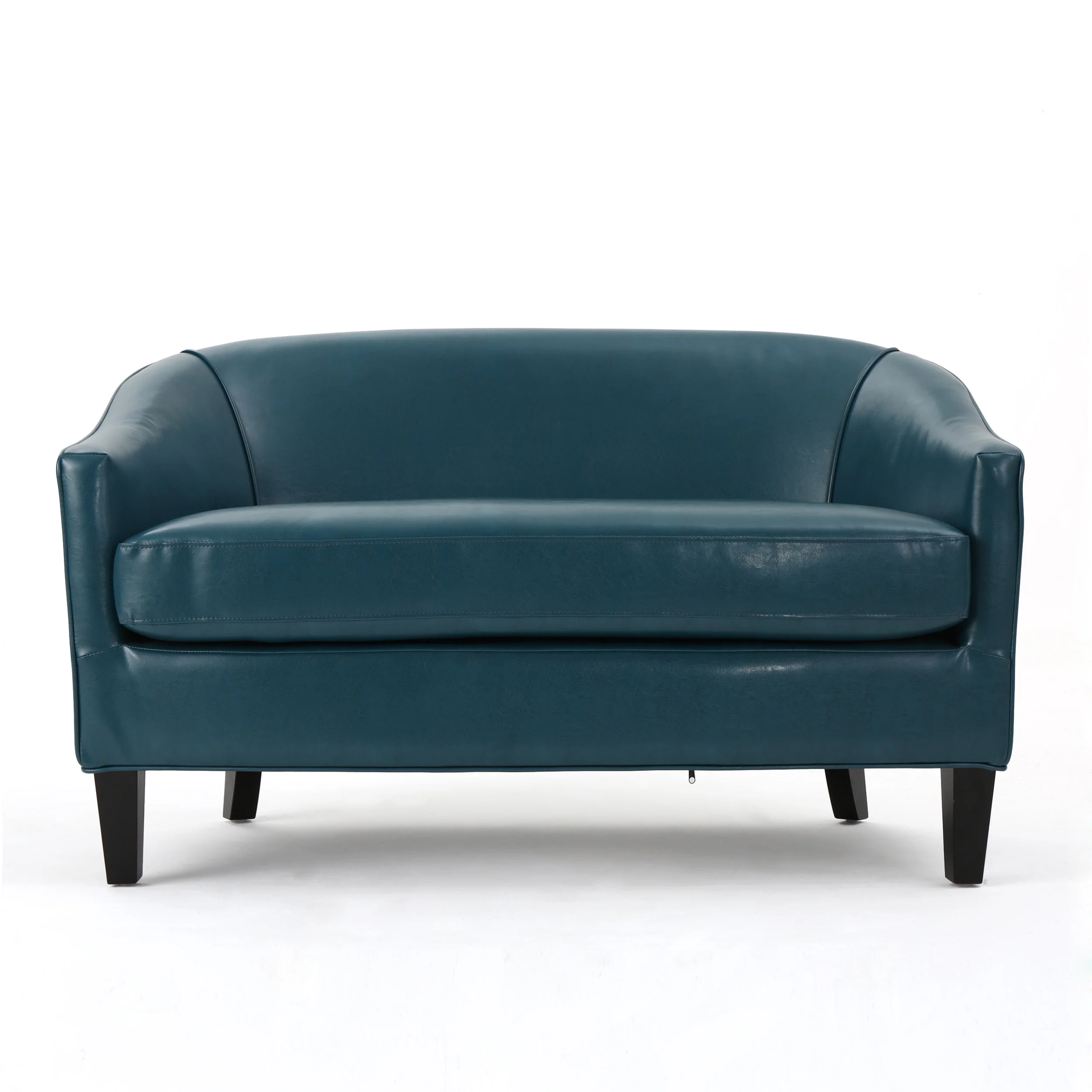 Isolde Modern Petite Loveseat Settee (Fabric or PU Leather) - furnishings