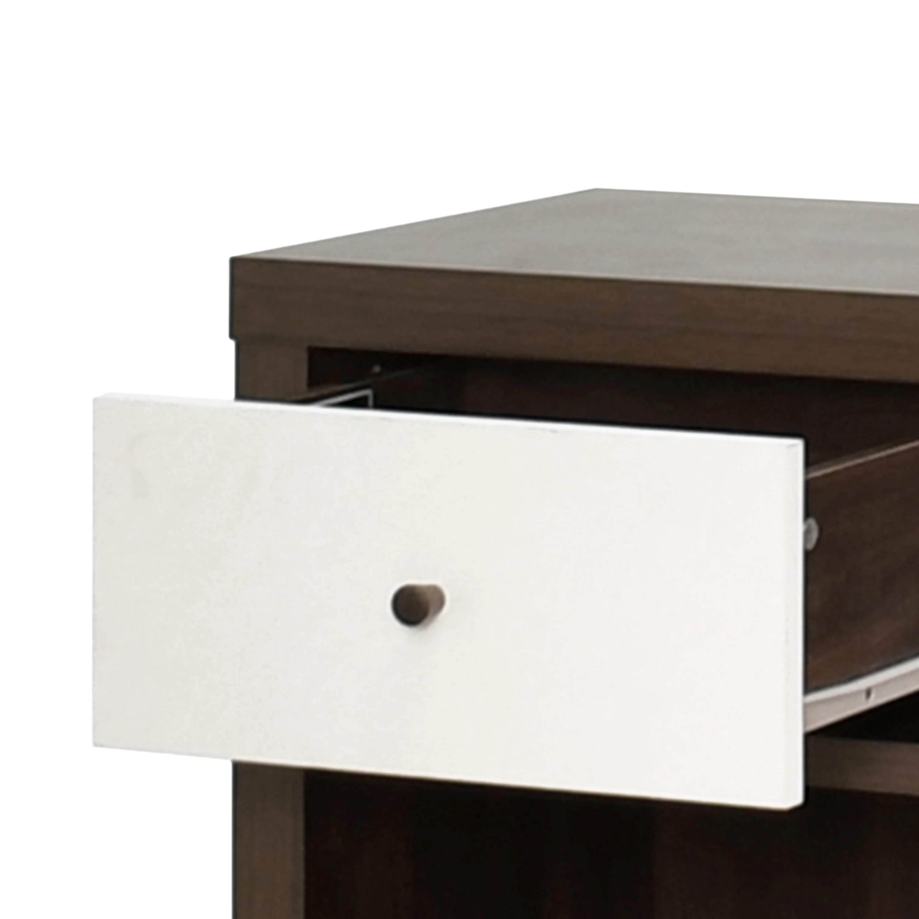 Farhart Faux Wood Single Drawer Nightstand - furnishings