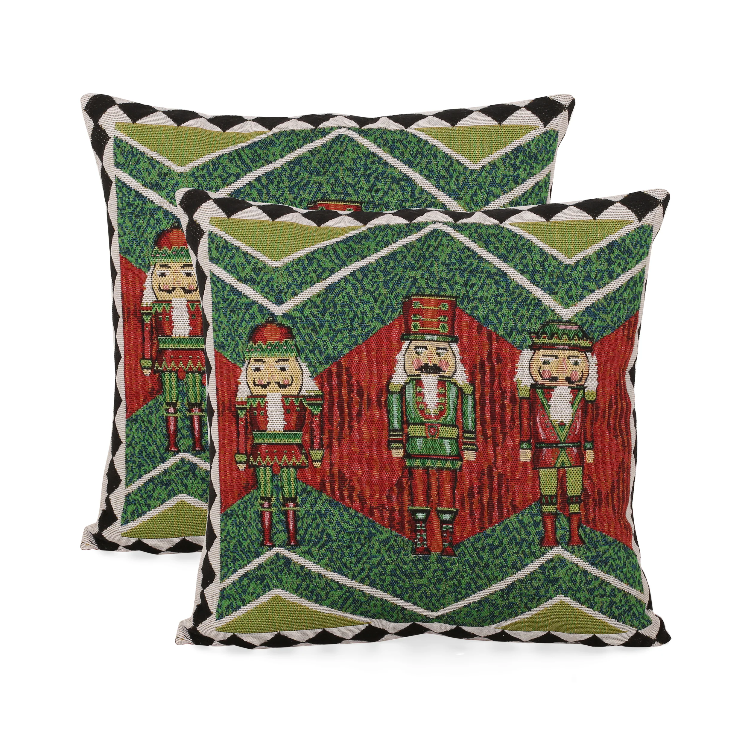 Bayou Modern Fabric Christmas Throw Pillow - furnishings