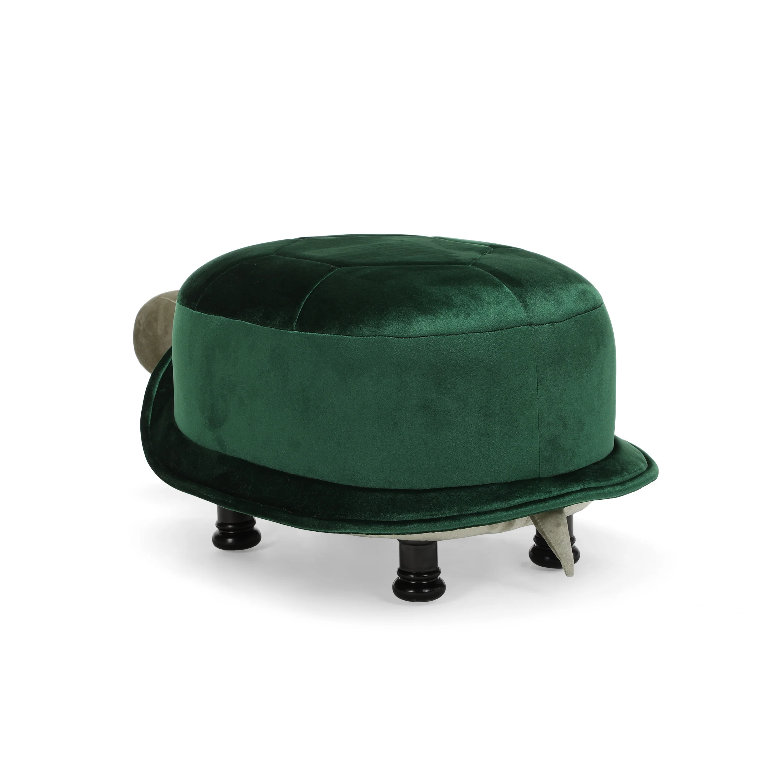 Azariah Velvet Turtle Ottoman - furnishings