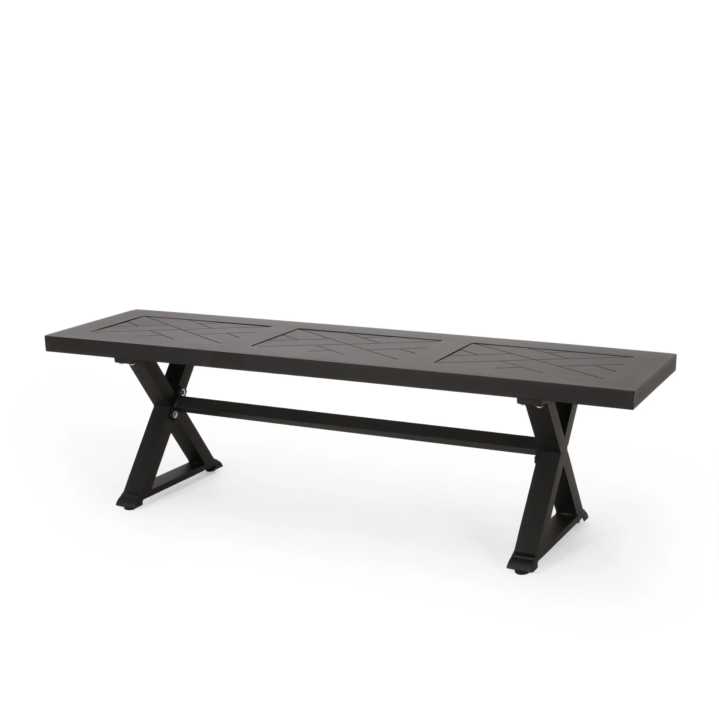 Harney Outdoor Aluminum Bench - furnishings
