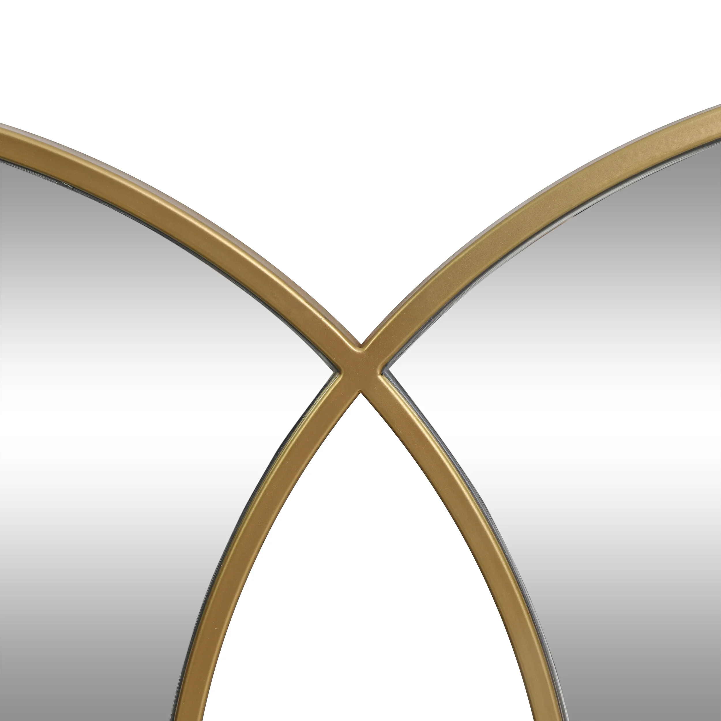 Medlock Modern Glam Overlapping Round Wall Mirror - furnishings