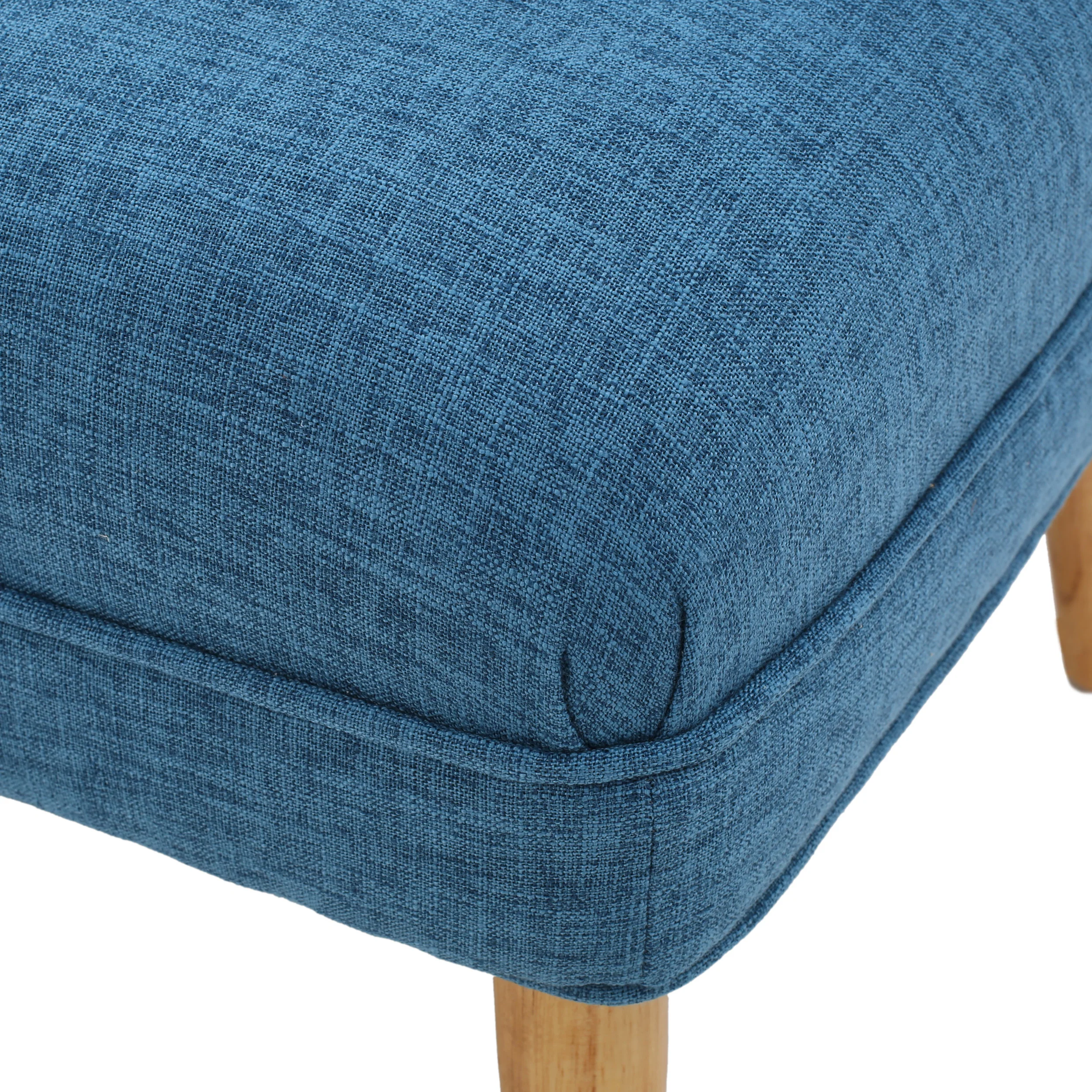 Dumont Mid Century Modern Fabric Settee - furnishings
