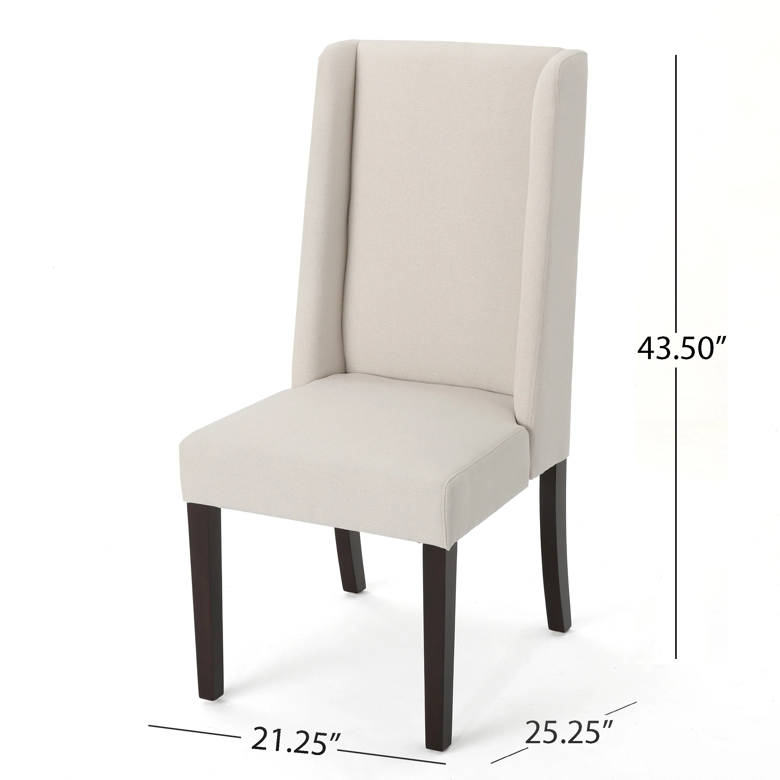 Rory Contemporary Fabric Upholstered Wingback Dining Chairs (Set of 2) - furnishings