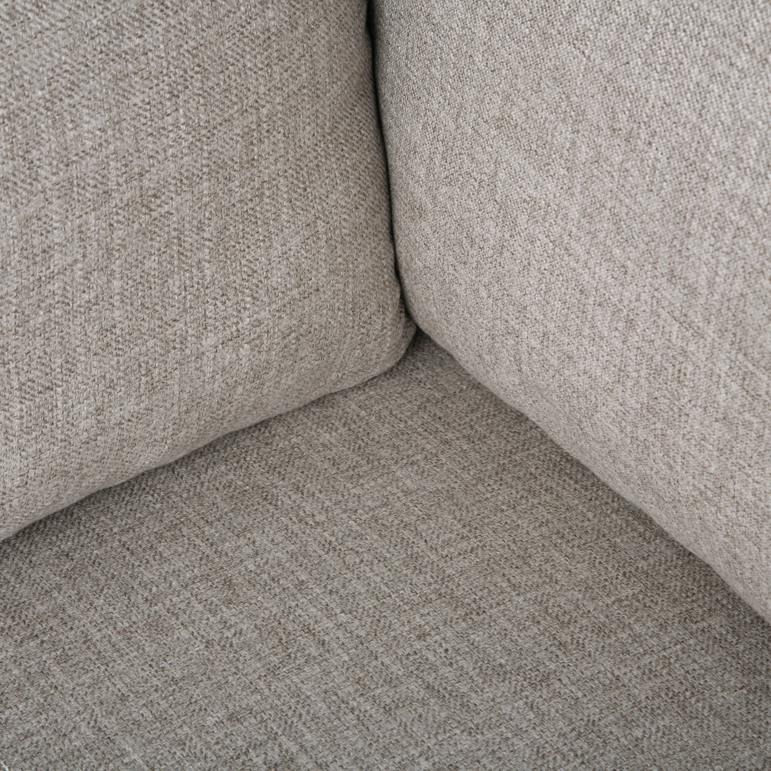 Daylon Contemporary Fabric Sectional Sofa with Ottoman - furnishings