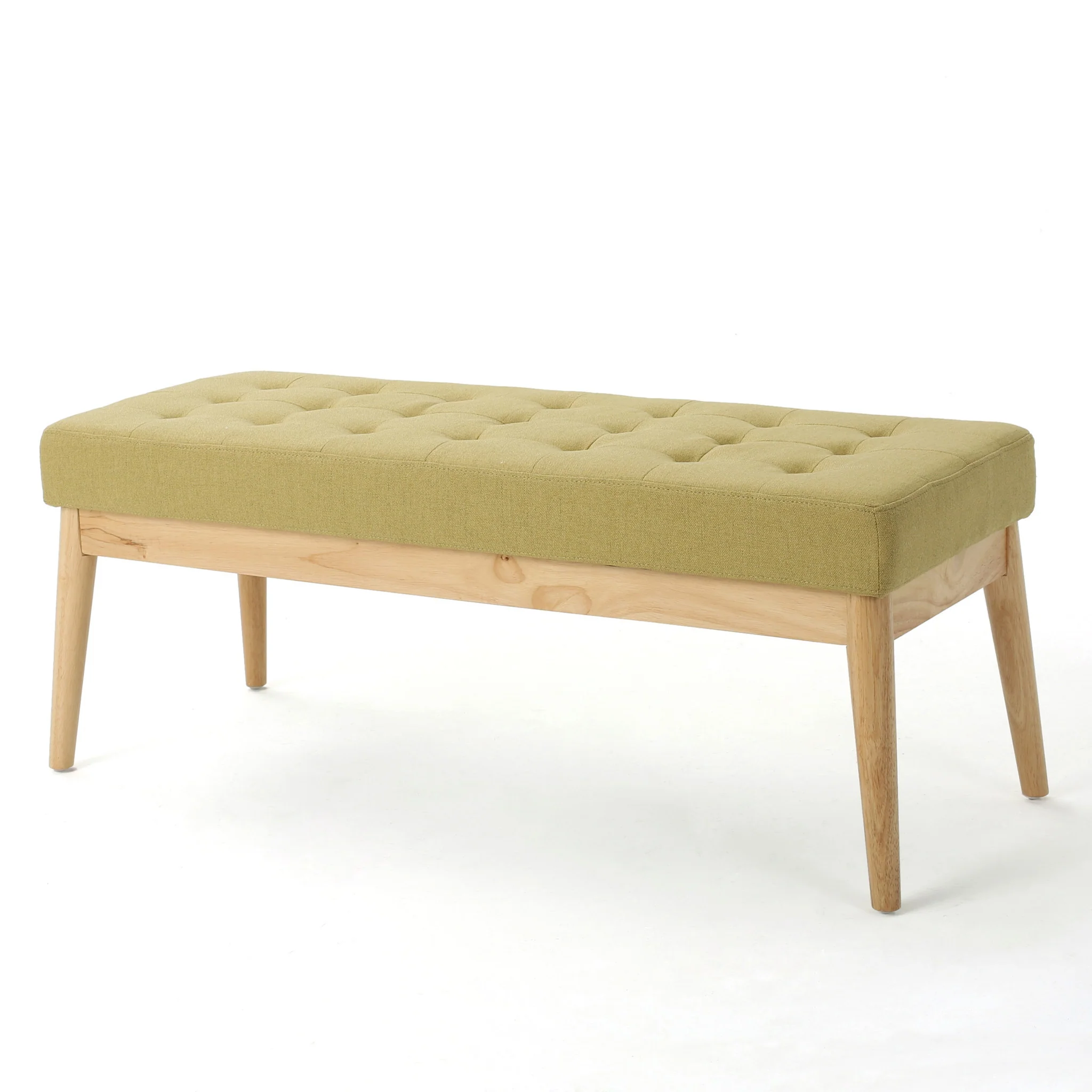 Anglo Modern Mid-Century Fabric Bench - furnishings