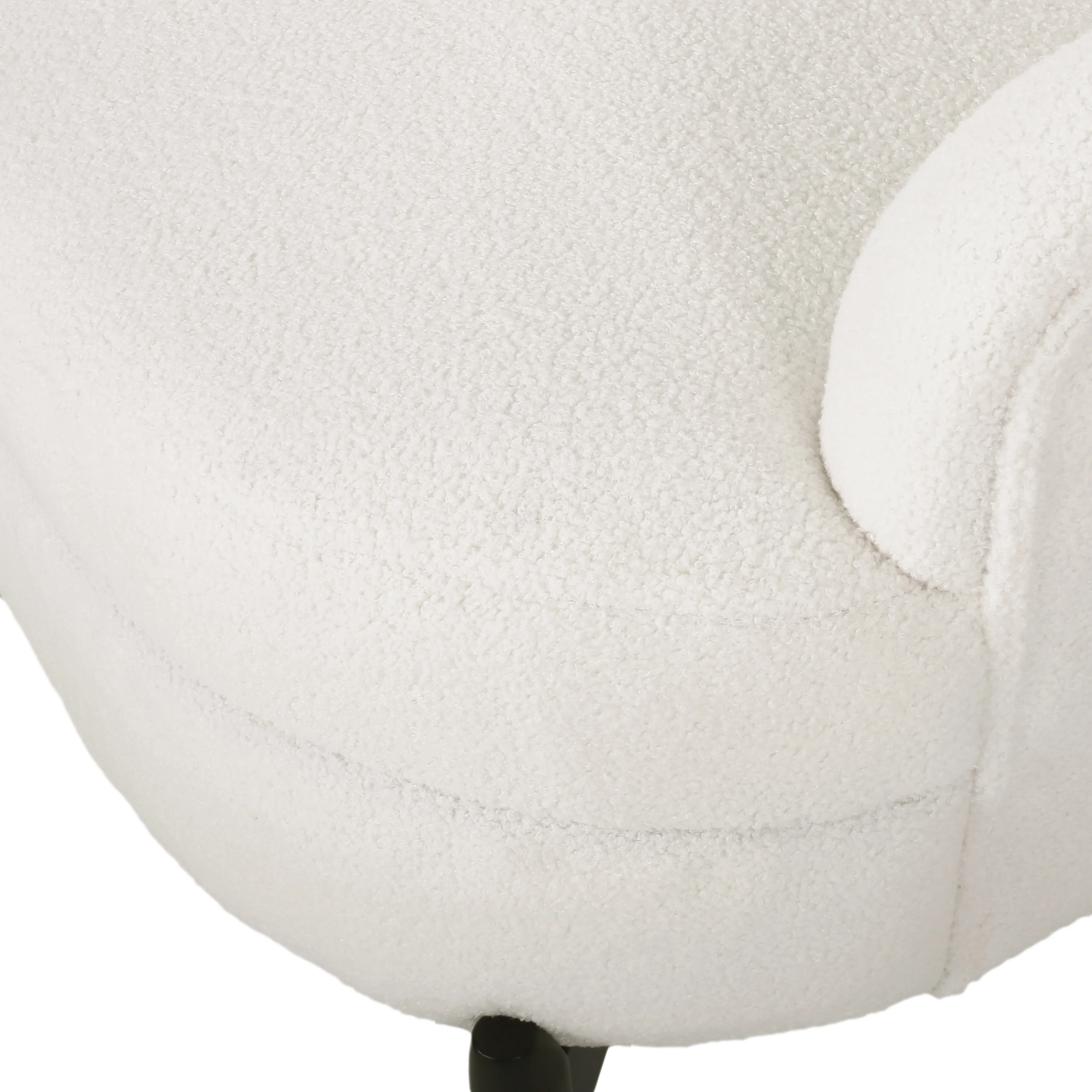 Anaura Contemporary Boucle Upholstered Club Chair - furnishings