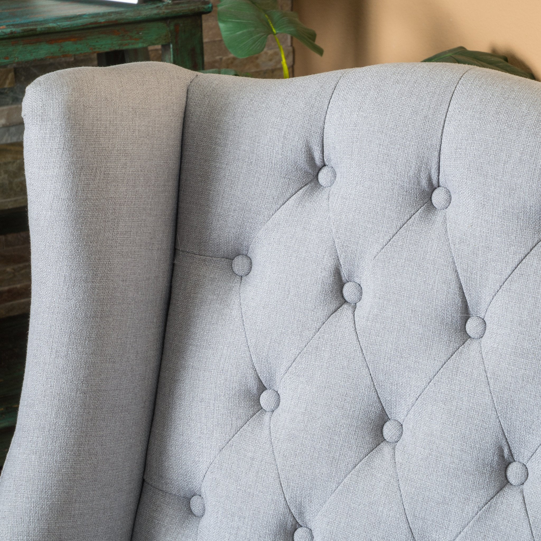 Clarice Fabric High Back Wingback  Accent Chair - furnishings