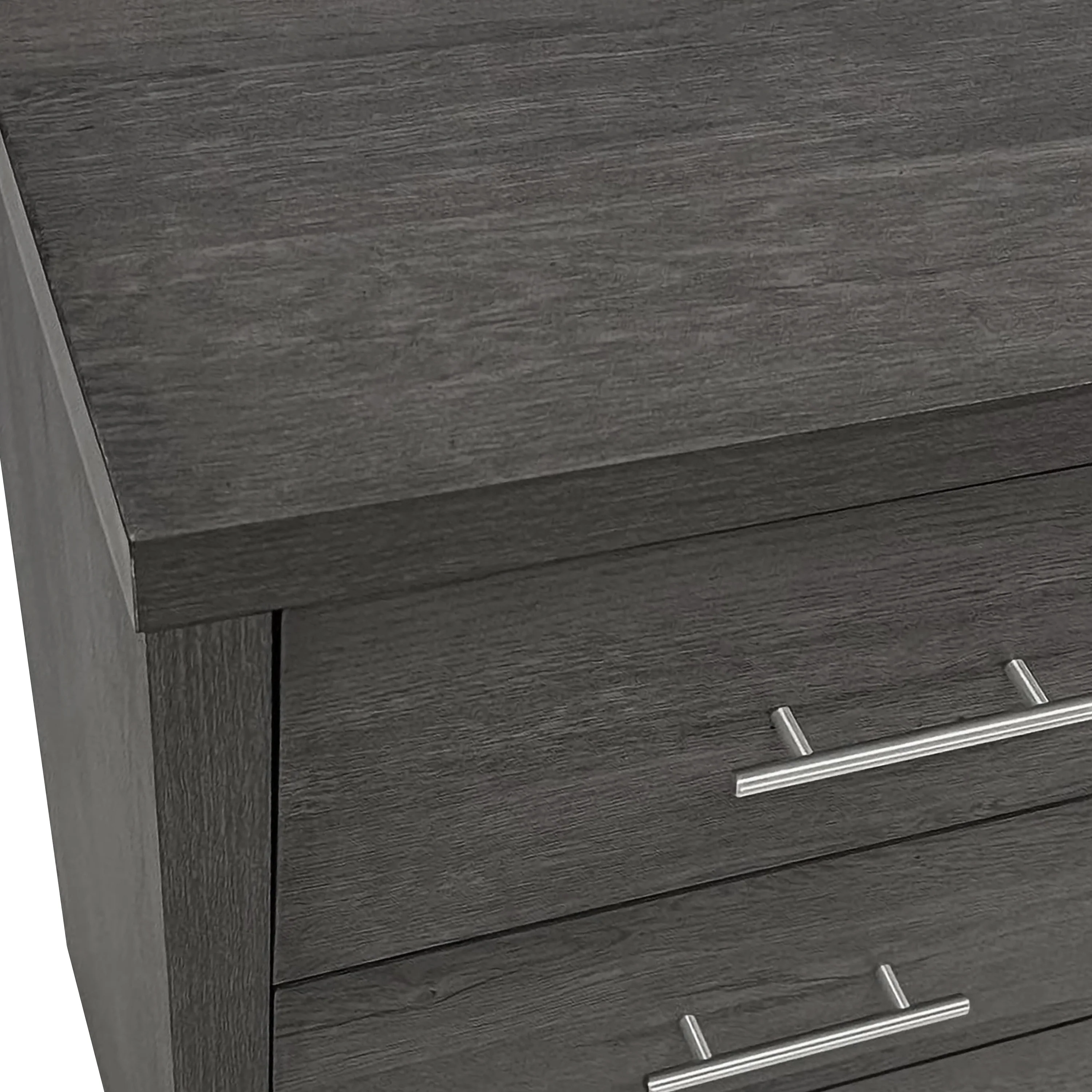 Marlette Modern 3 Piece 3 Drawer Dresser and Nightstand Bedroom Set - furnishings