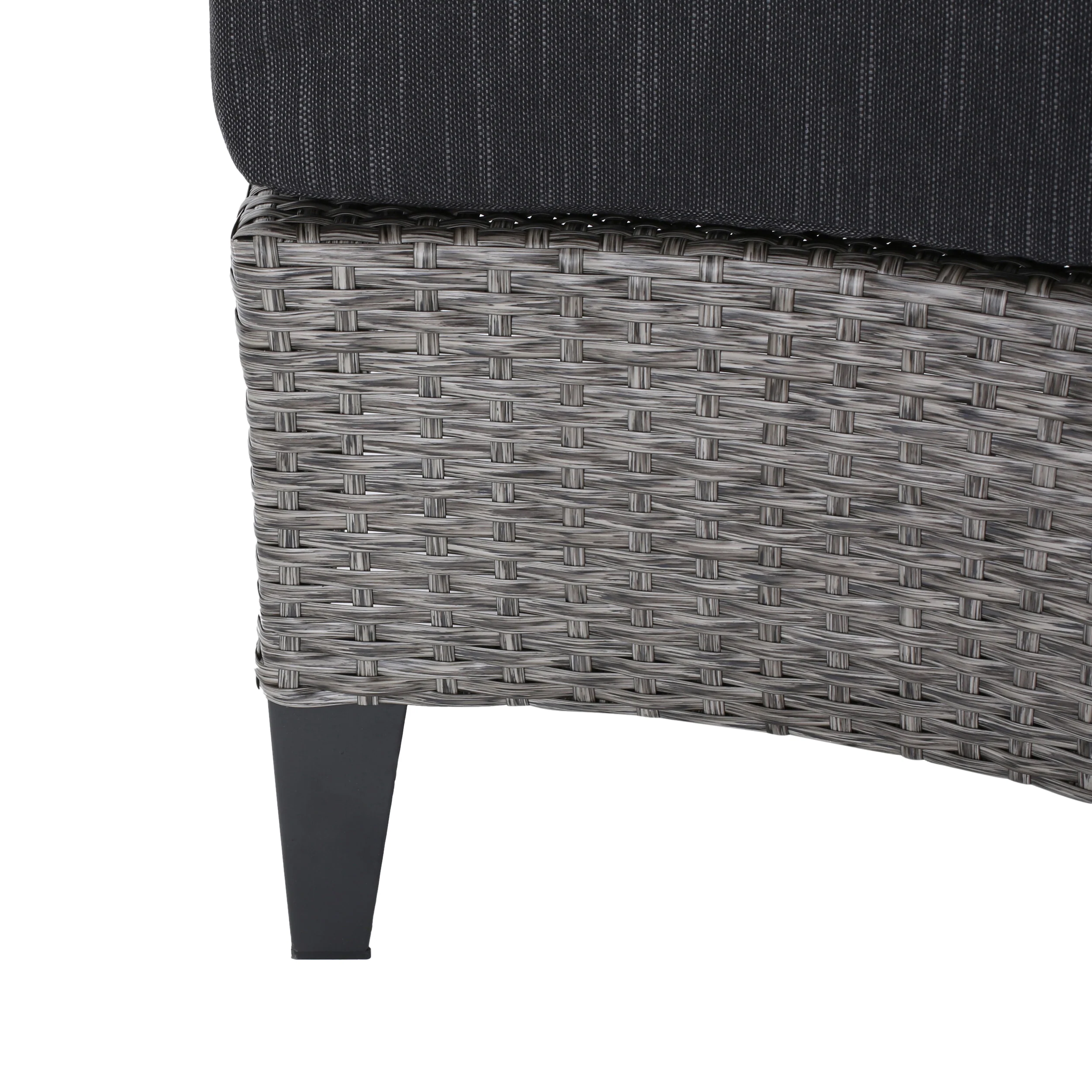 Breann Outdoor Round 8 Seater Wicker Sectional Set with Fire Pit and Tank Holder - furnishings