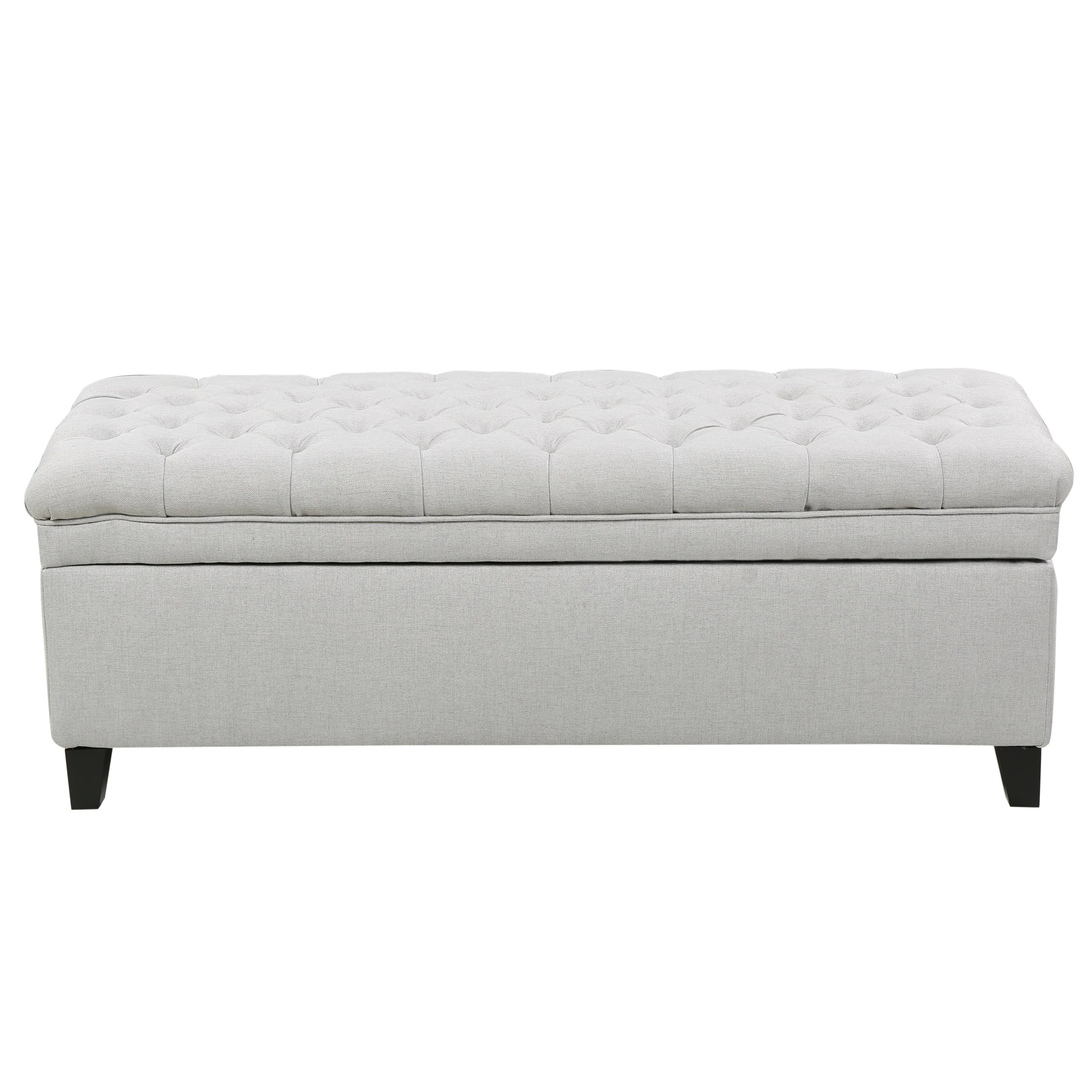 Laguna French Style Tufted Fabric Storage Ottoman Bench - furnishings