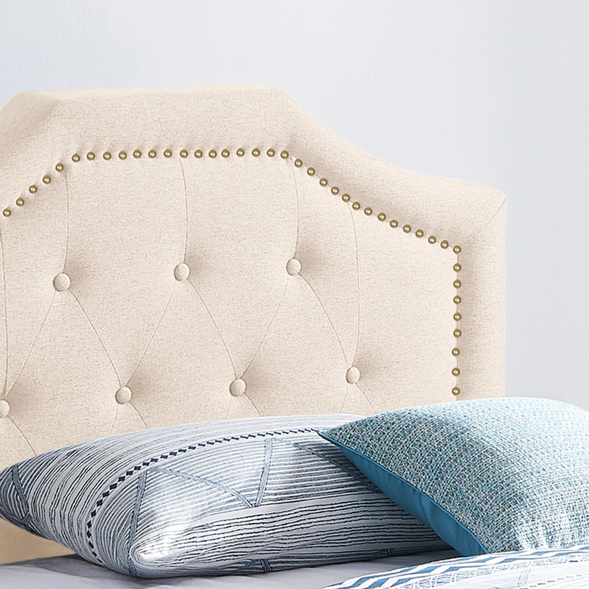 Renee Contemporary Upholstered Twin Bed Platform - furnishings