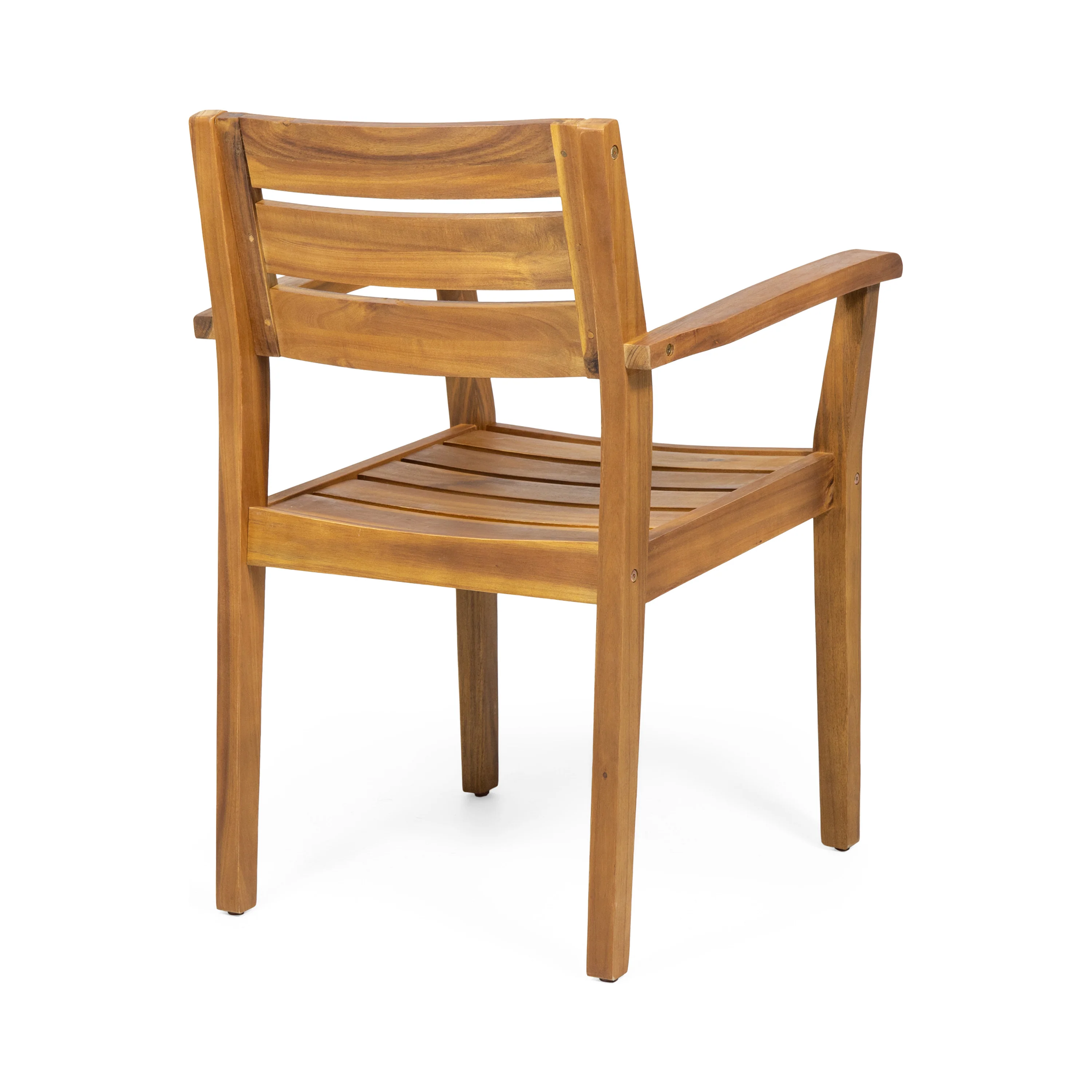 Stanford Outdoor Teak Finish Acacia Wood 5 Piece Dining Set - furnishings
