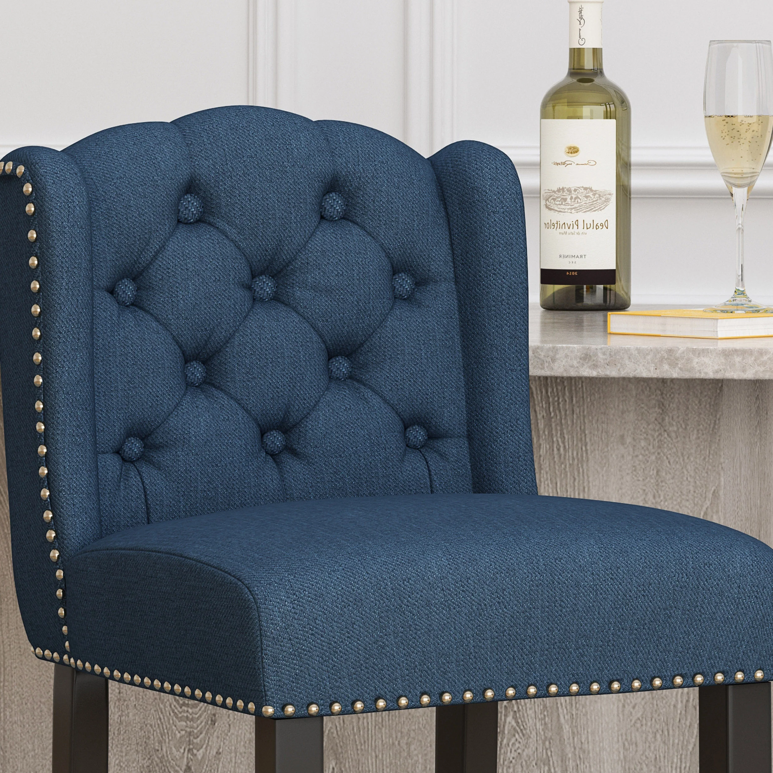 Denisa Wingback Barstool - furnishings