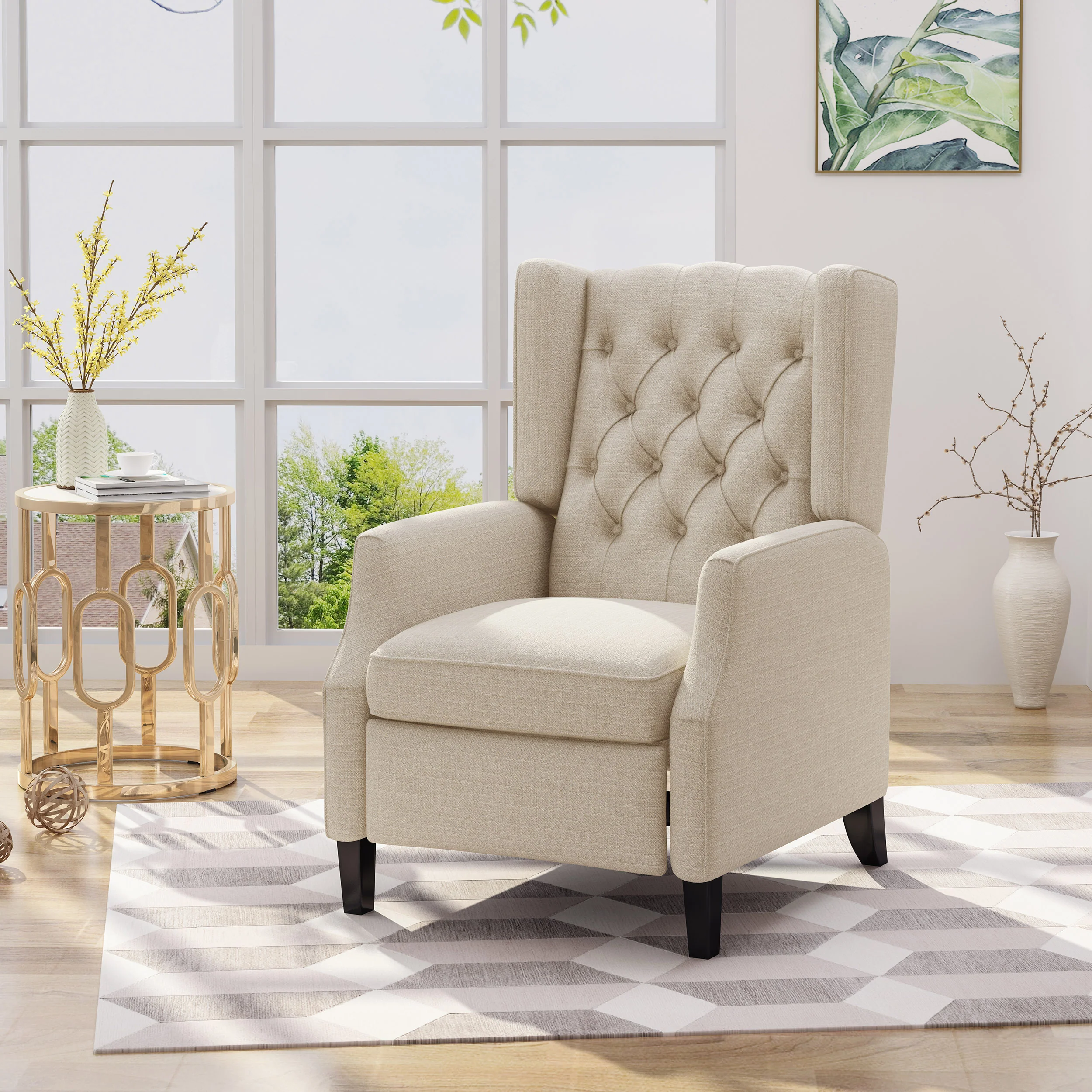 Diana Traditional Wingback Recliner - furnishings
