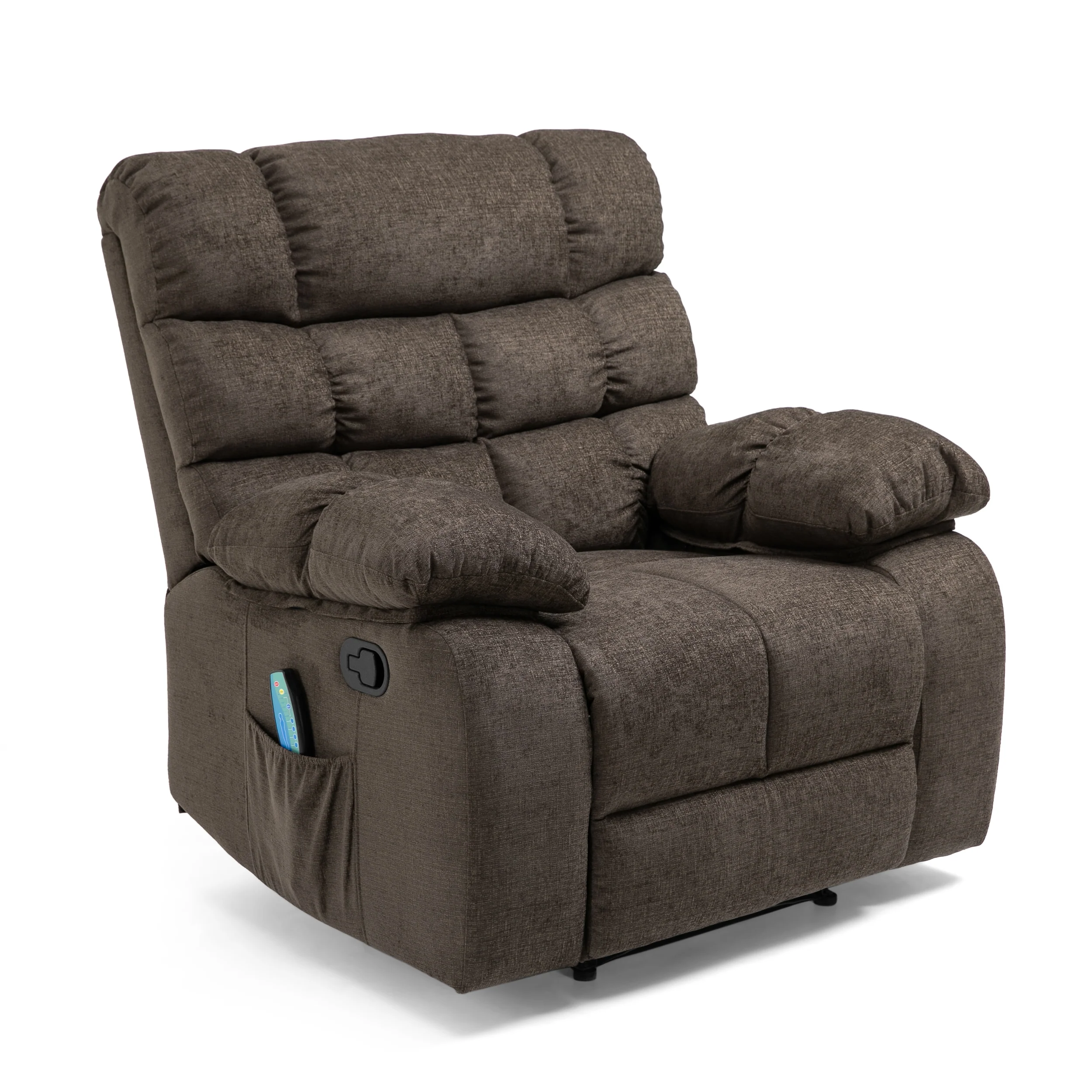 Conyers Contemporary Pillow Tufted Massage Recliner - furnishings