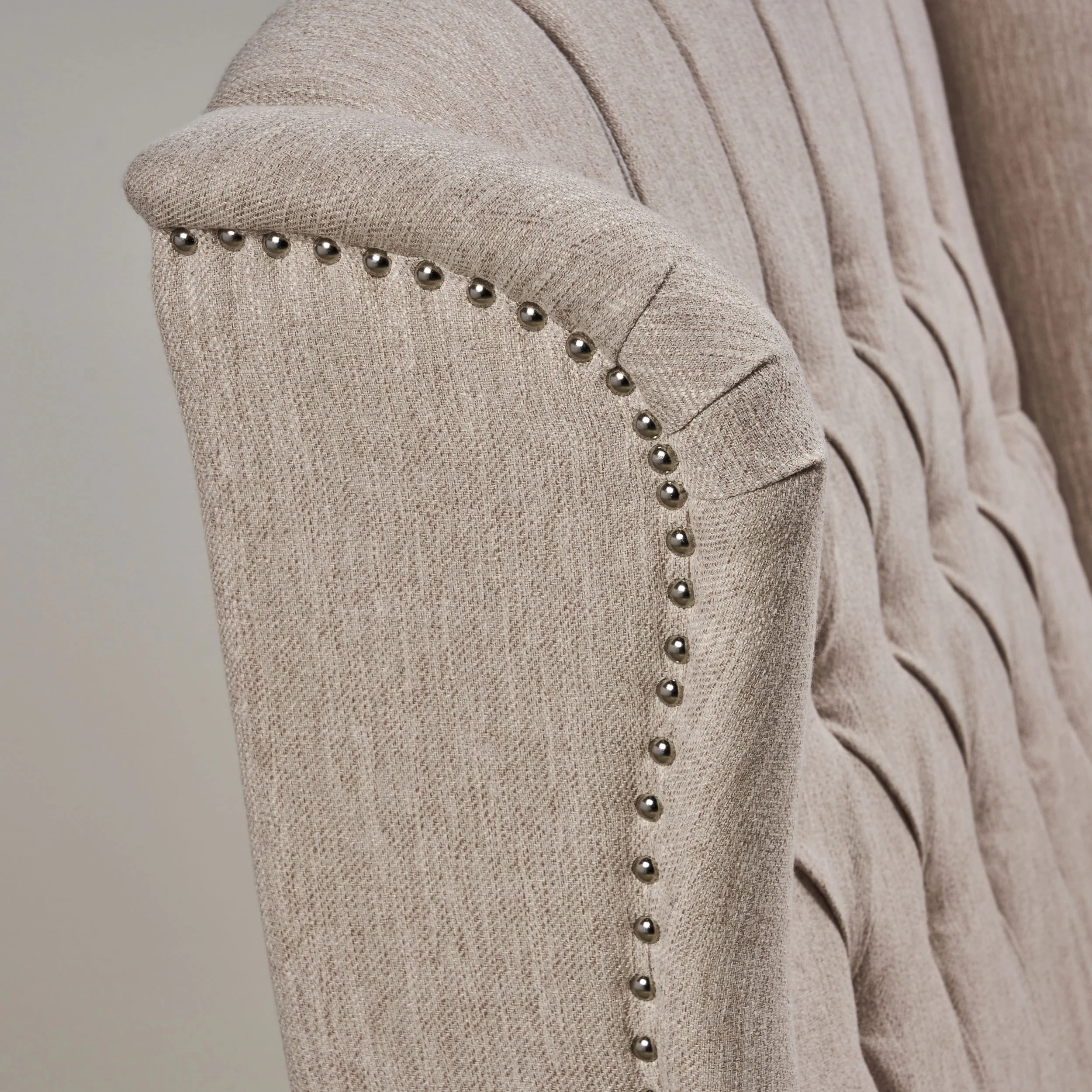 Salome Oversized Tufted Wingback Fabric Push Back Recliner - furnishings