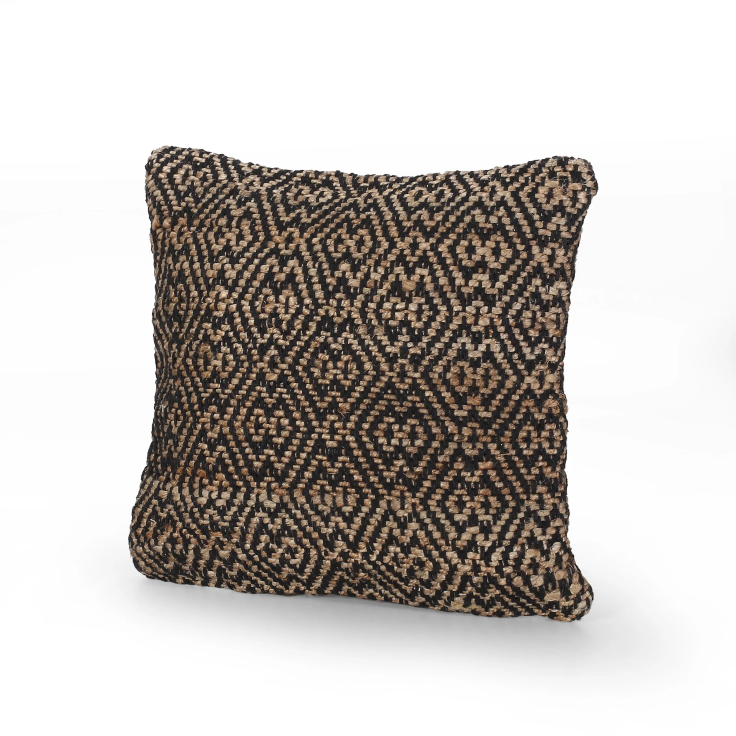 Tzipporah Boho Jute and Cotton Throw Pillow (Set of 2) - furnishings