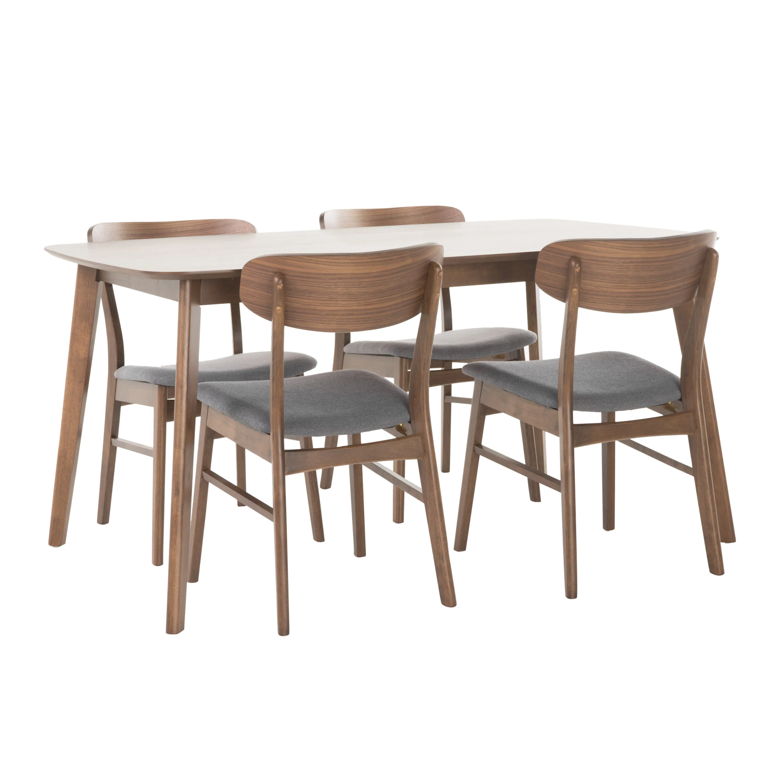 Lucille Mid-Century Modern 5 Piece Dining Set - furnishings