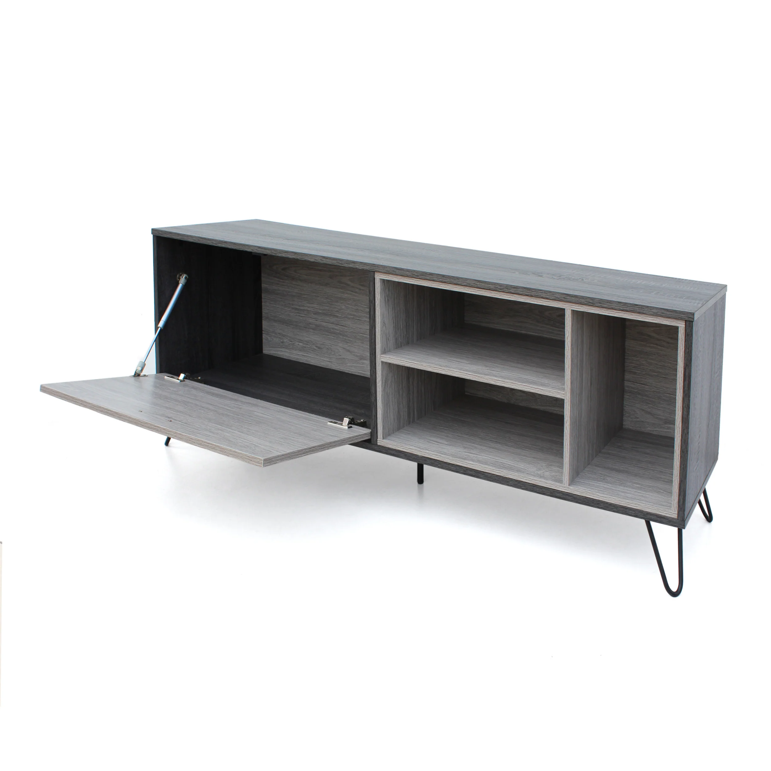 Dora Mid Century 2 Piece TV Stand & Bookcase Set - furnishings
