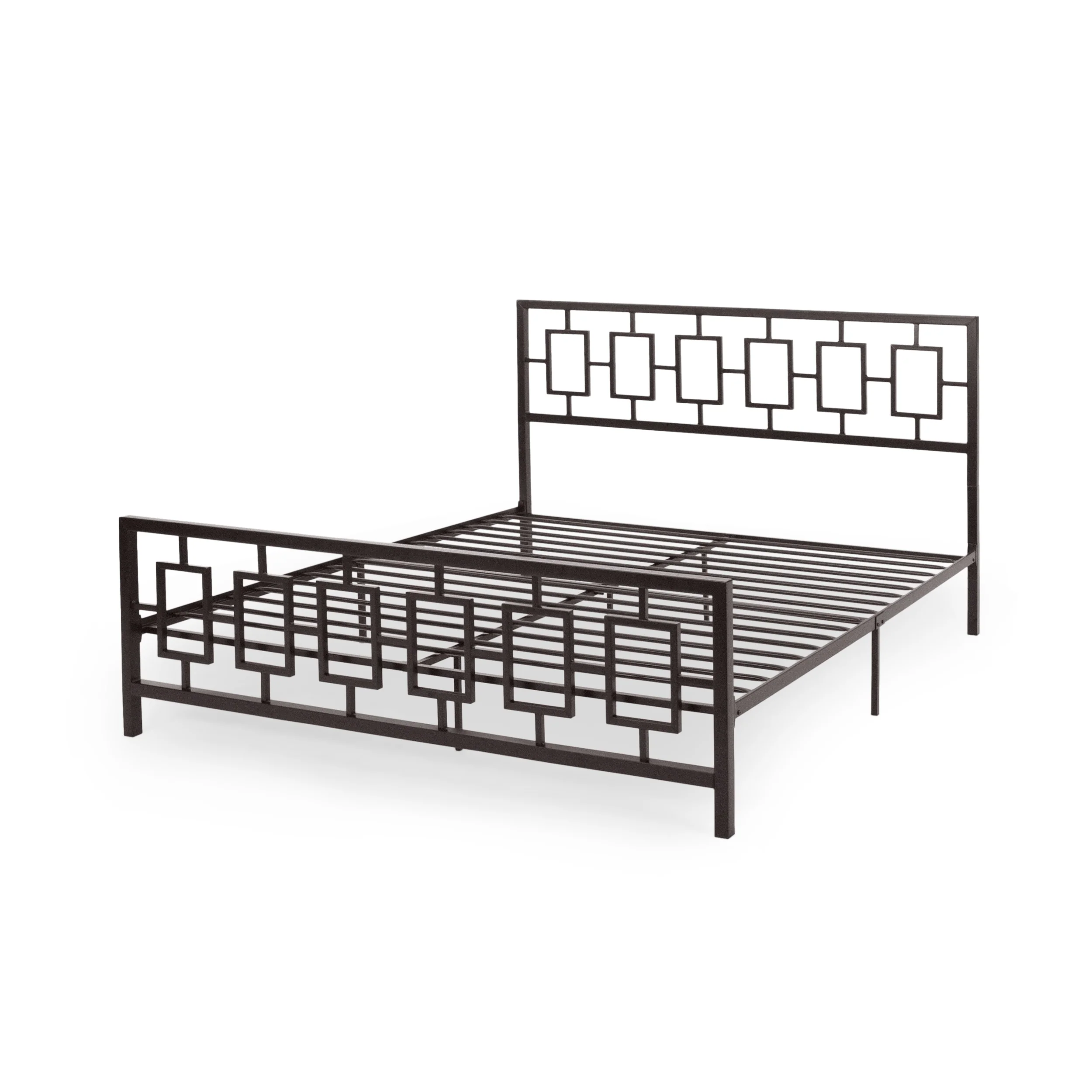 Dawn Modern Iron King Bed Frame - furnishings