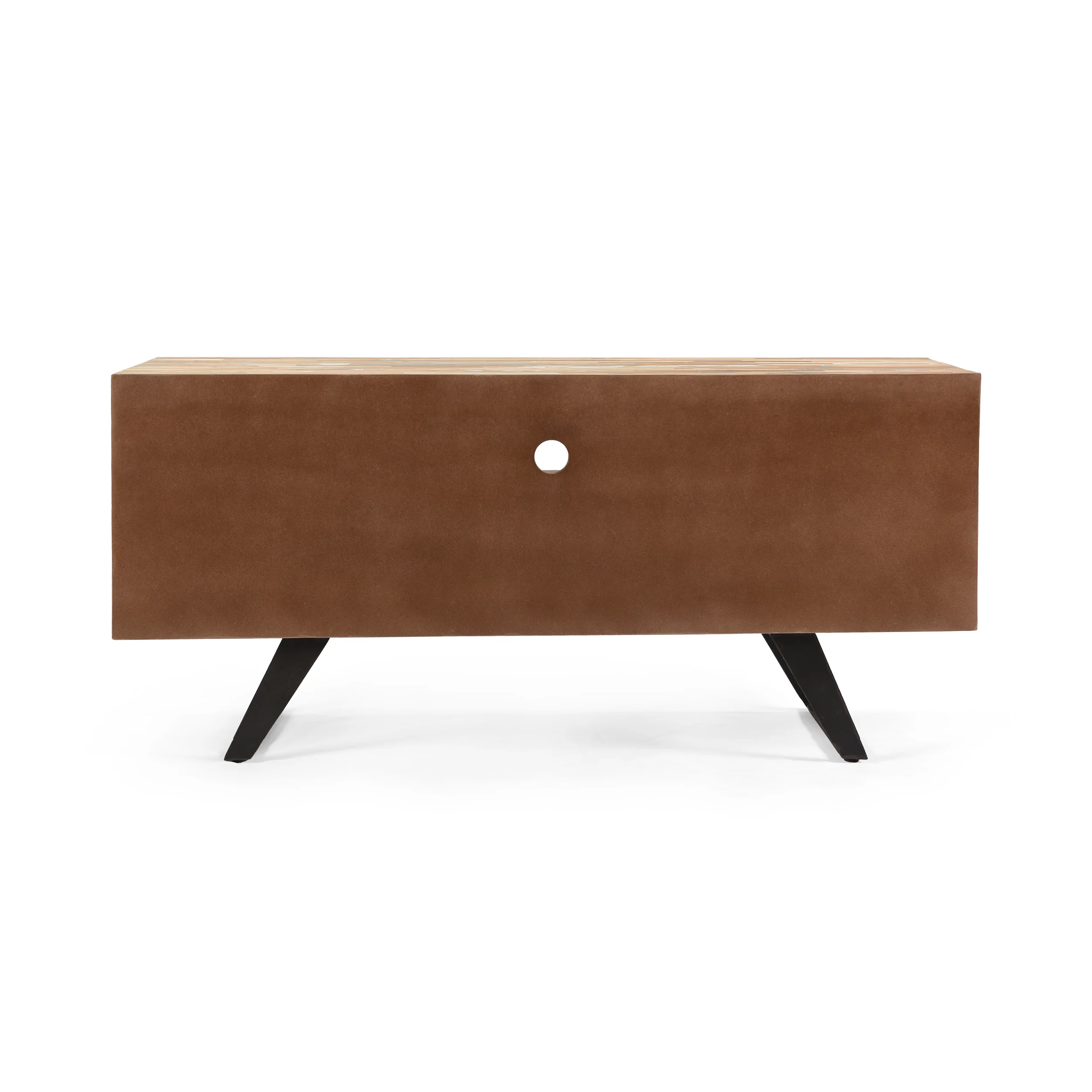 Alithea Handcrafted Boho Reclaimed Wood TV Stand - furnishings