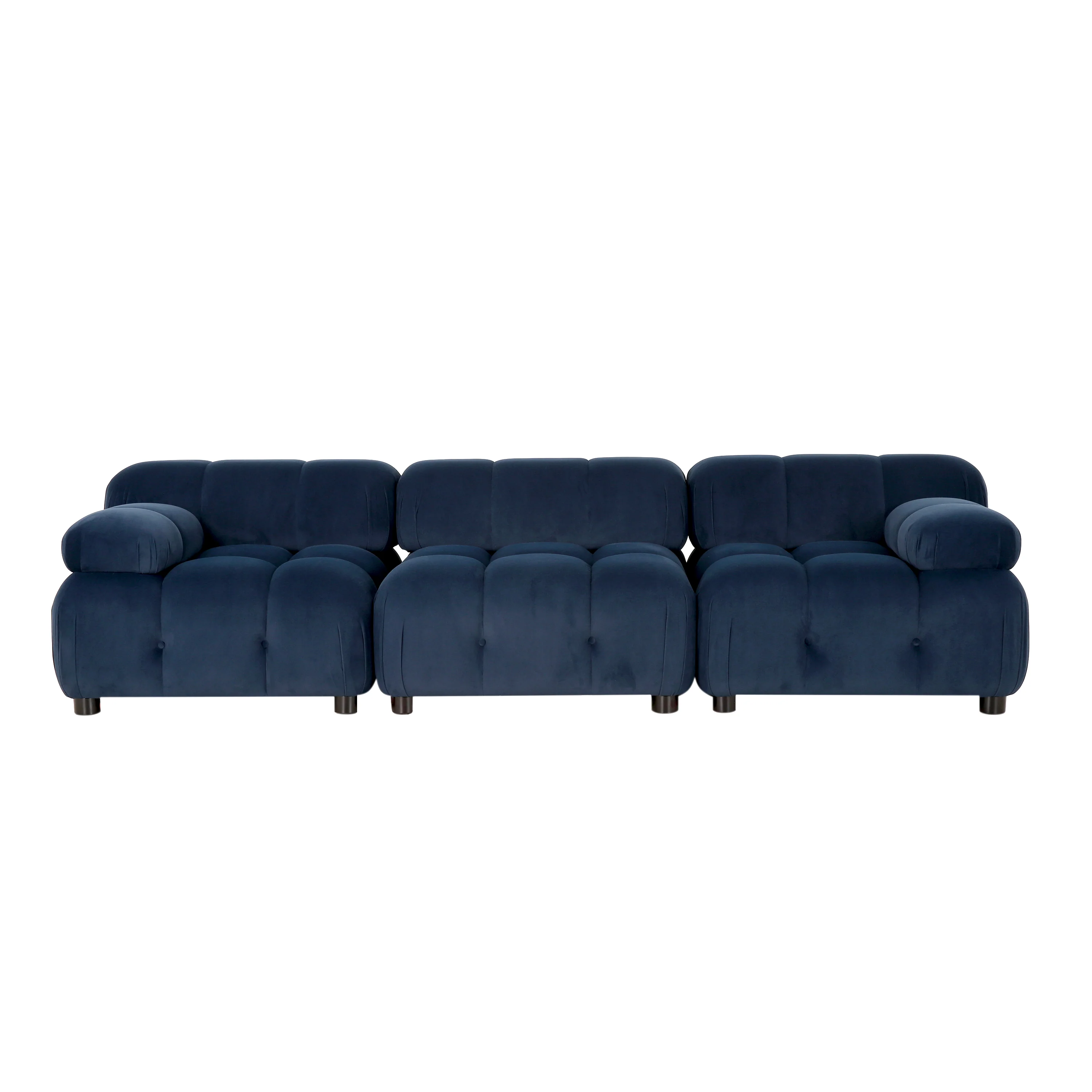 Kildare Velvet 3 Seater Modular Tufted Sofa - furnishings