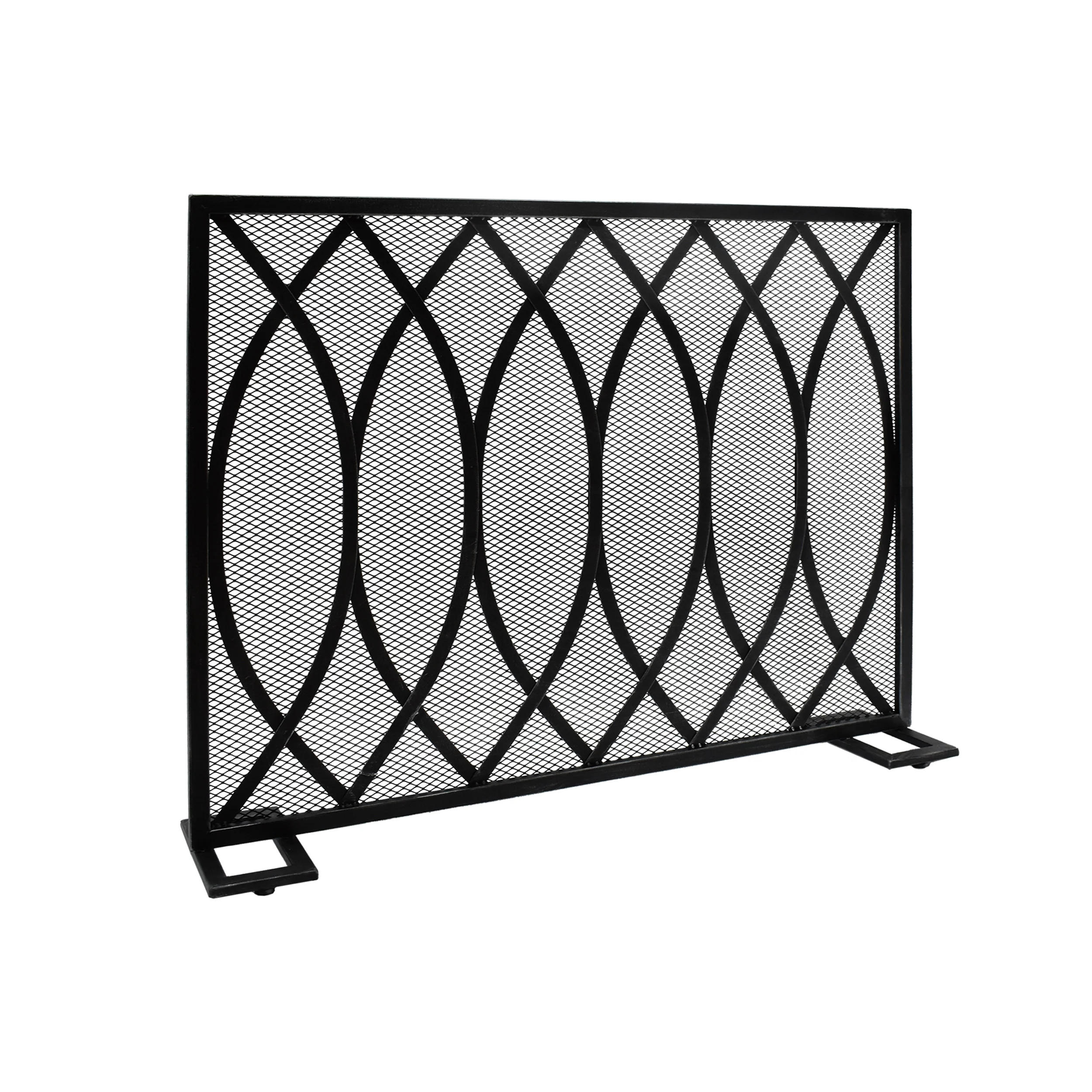 Junior Modern Single PanelIron Firescreen - furnishings