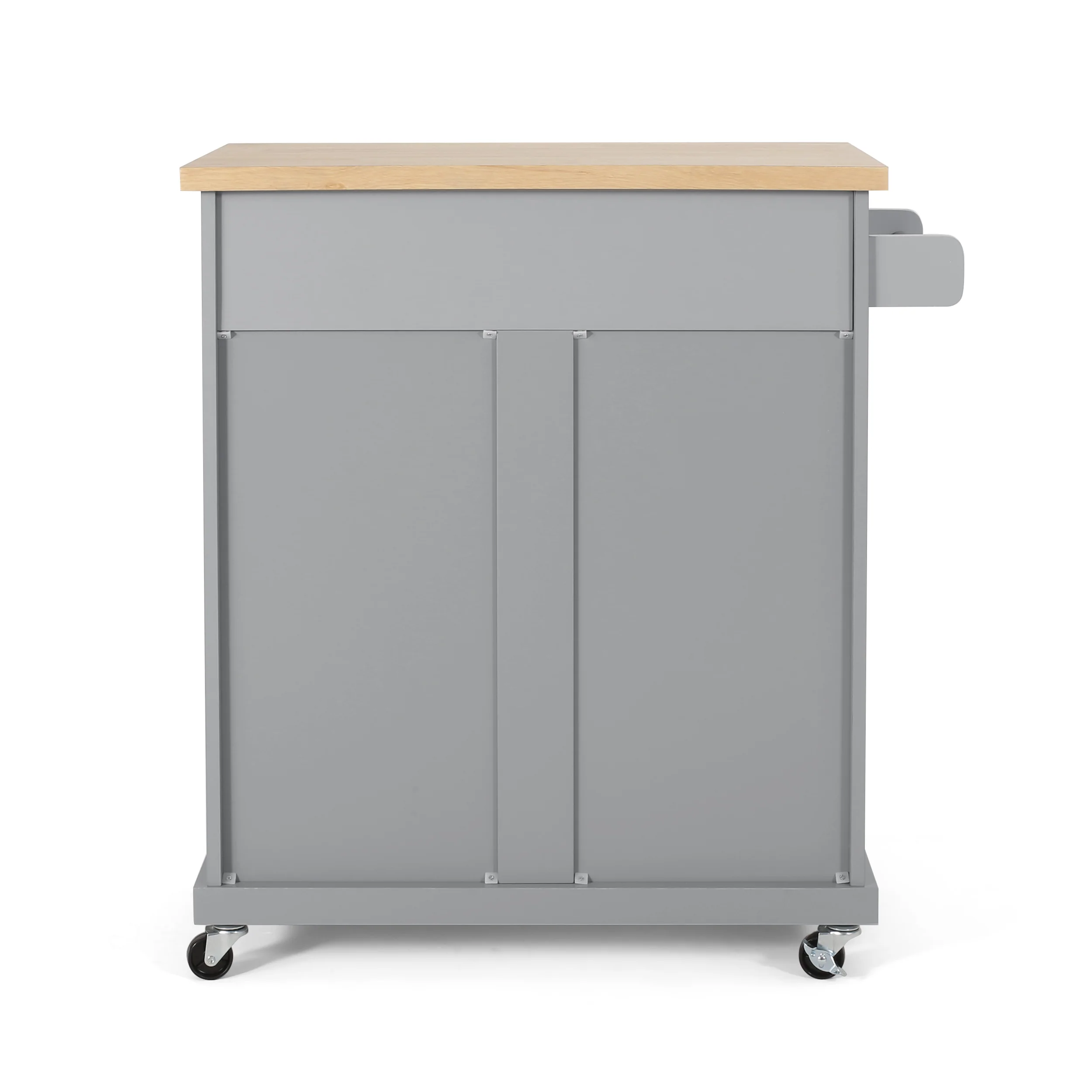 Negley Contemporary Kitchen Cart with Wheels - furnishings