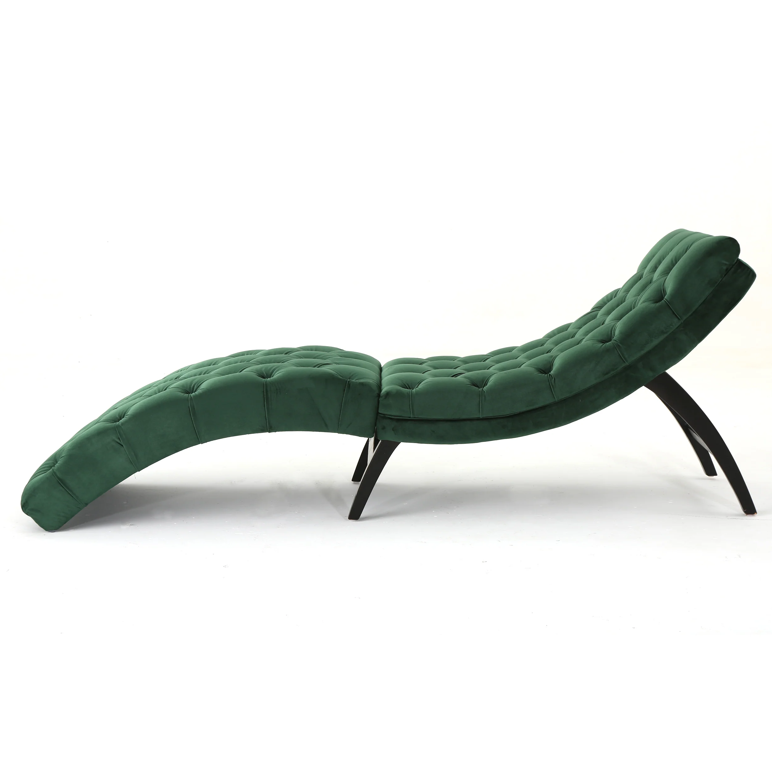 Grasby Tufted New Velvet Chaise Lounge - furnishings