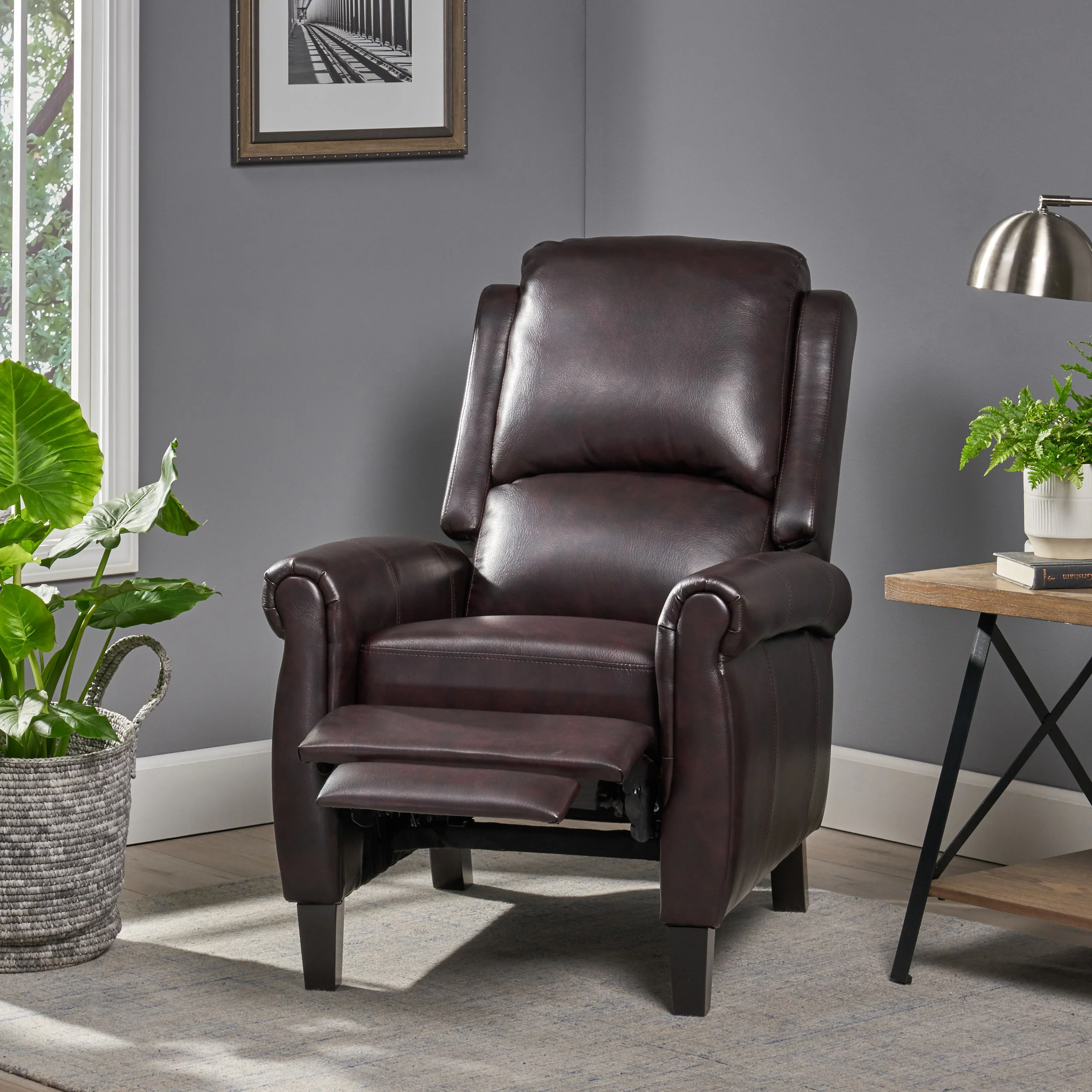 Memphis PU Leather Recliner Club Chair - furnishings