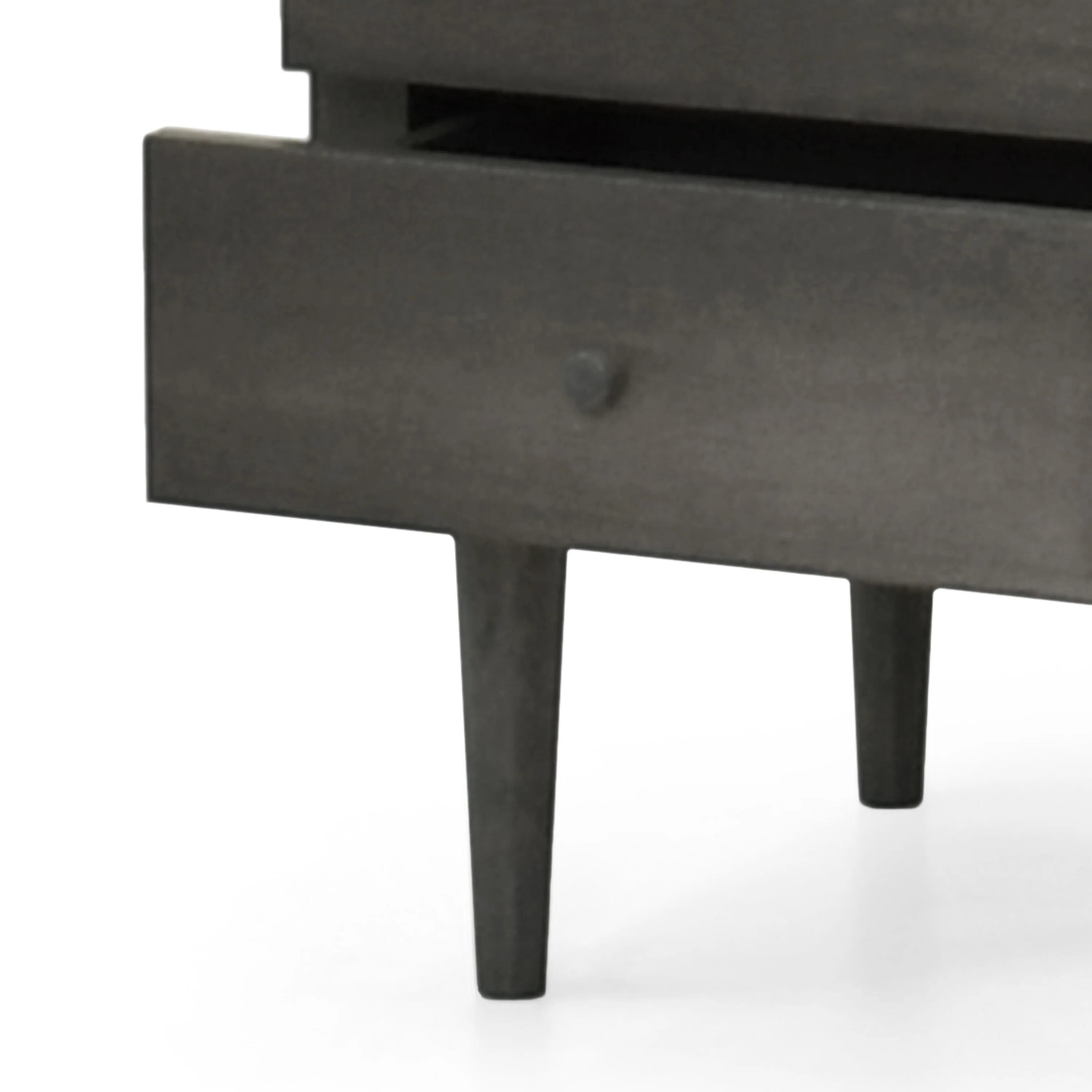 Farhart Mid Century Modern Faux Wood 2 Drawer Nightstand - furnishings