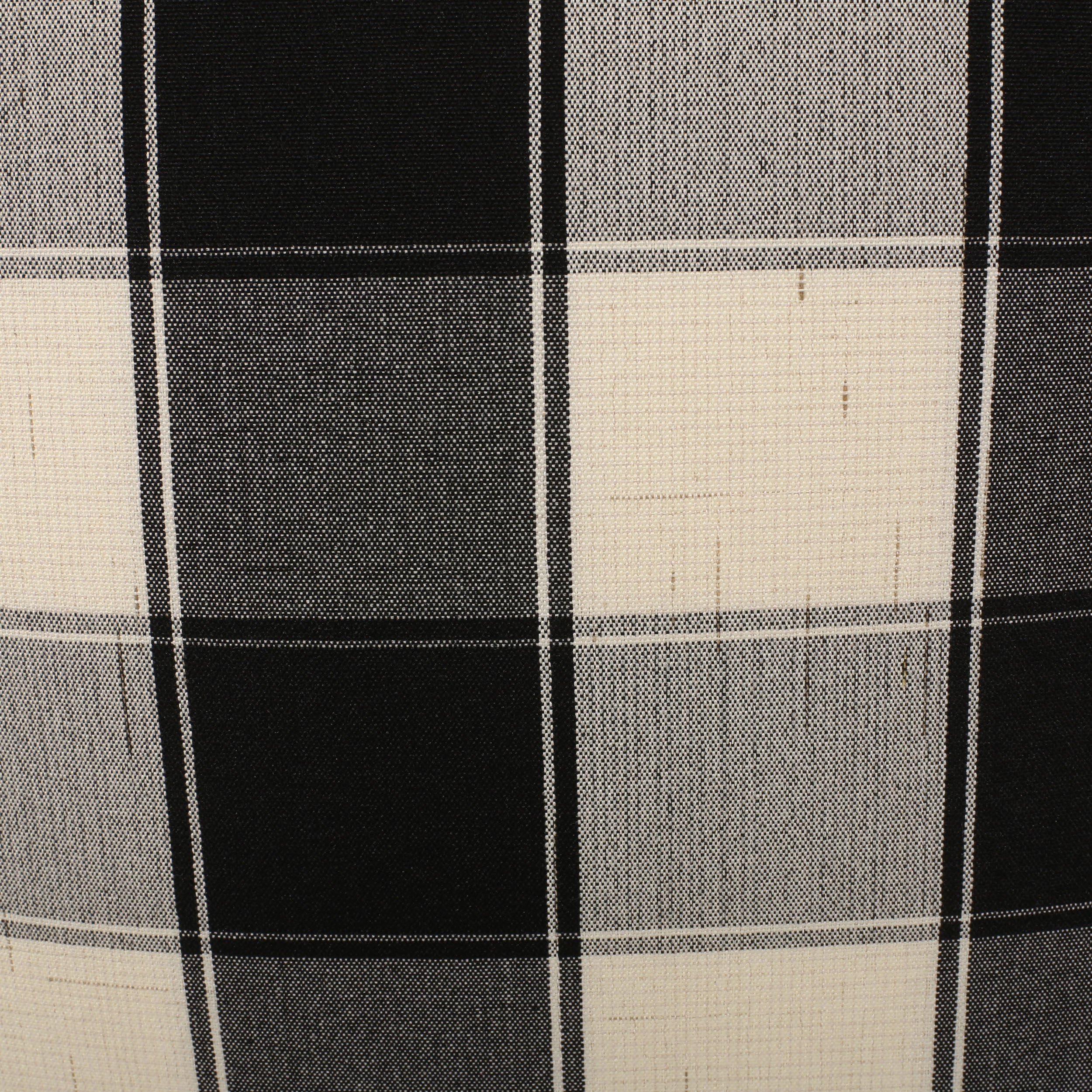 Prestage Modern Fabric Checkered Cube Pouf - furnishings