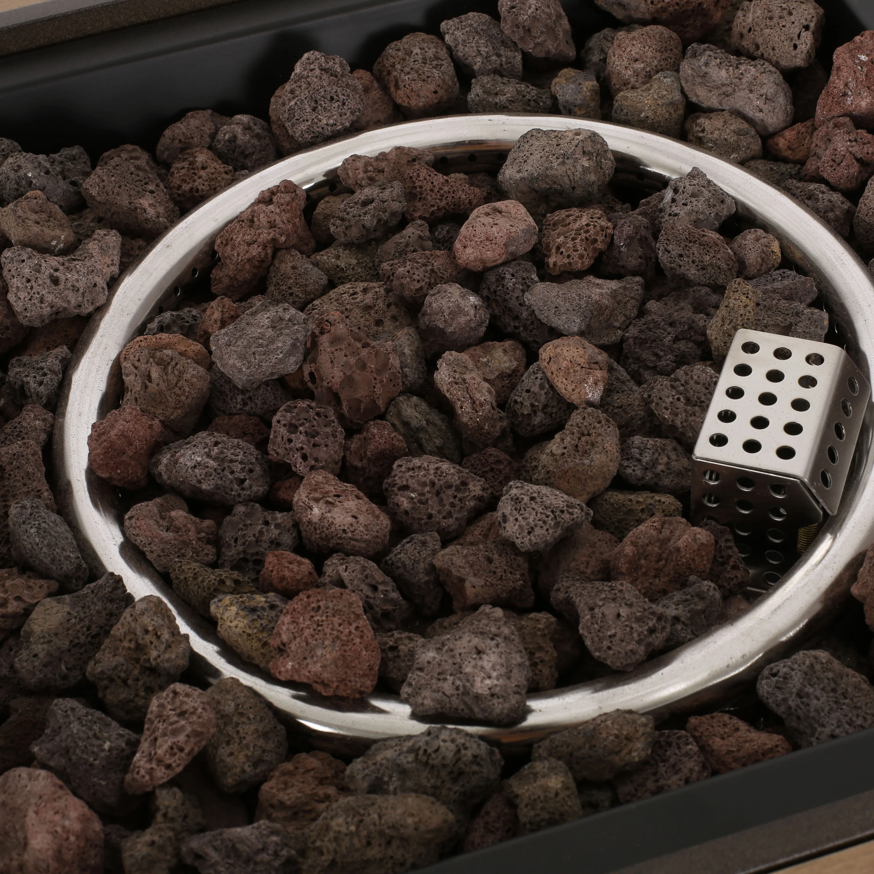 Larry Outdoor 40,000 BTU Iron Square Fire Pit - furnishings