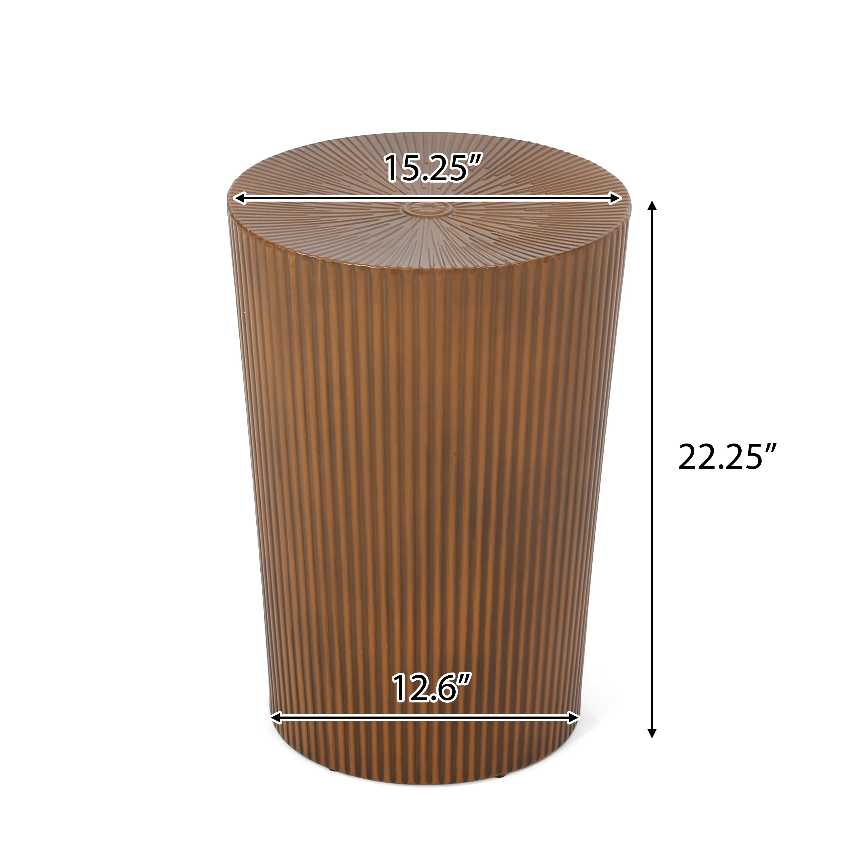 Pamsha Modern Iron Sunburst Side Table - furnishings
