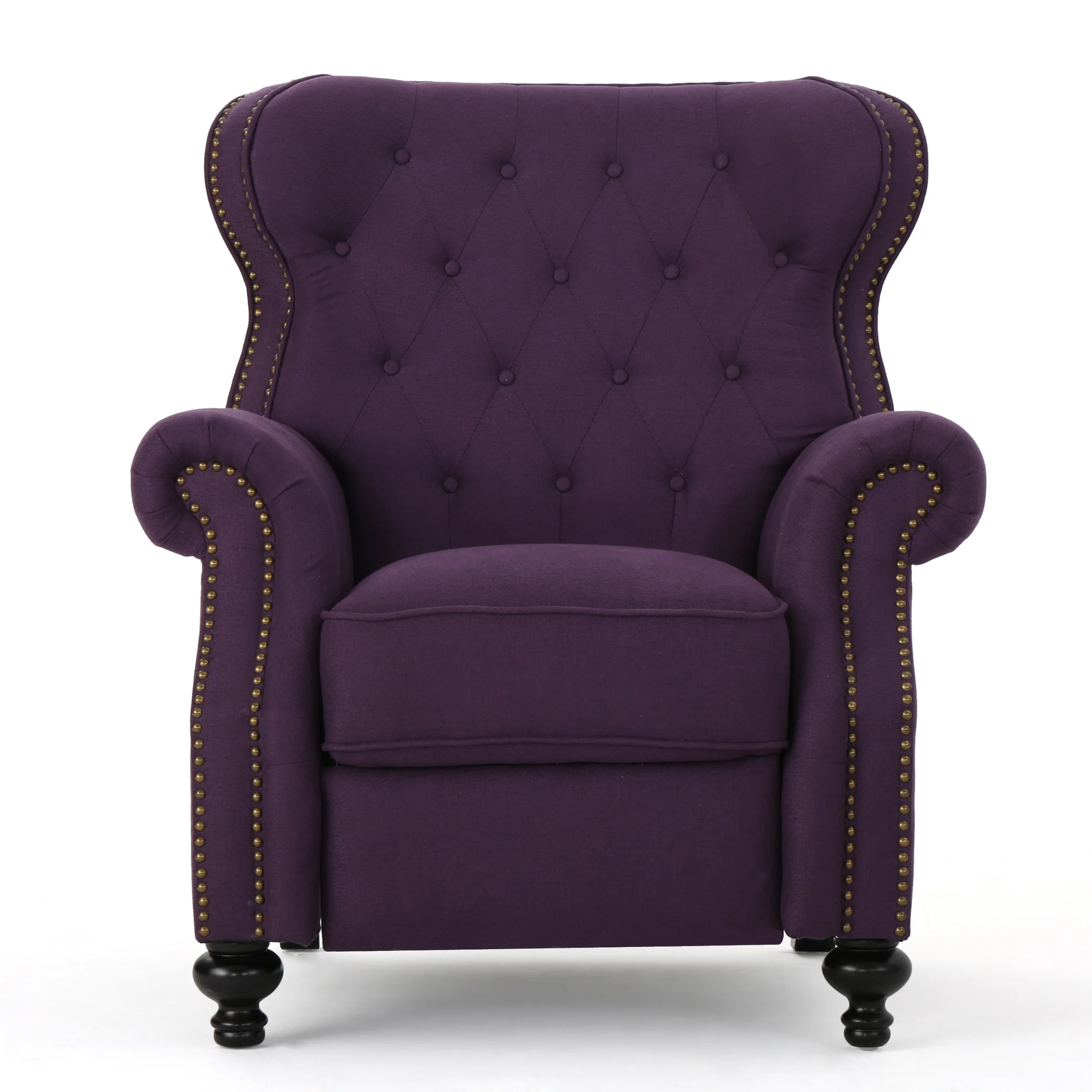 Waldo Tufted Back Studded Accent Recliner Armchair - furnishings