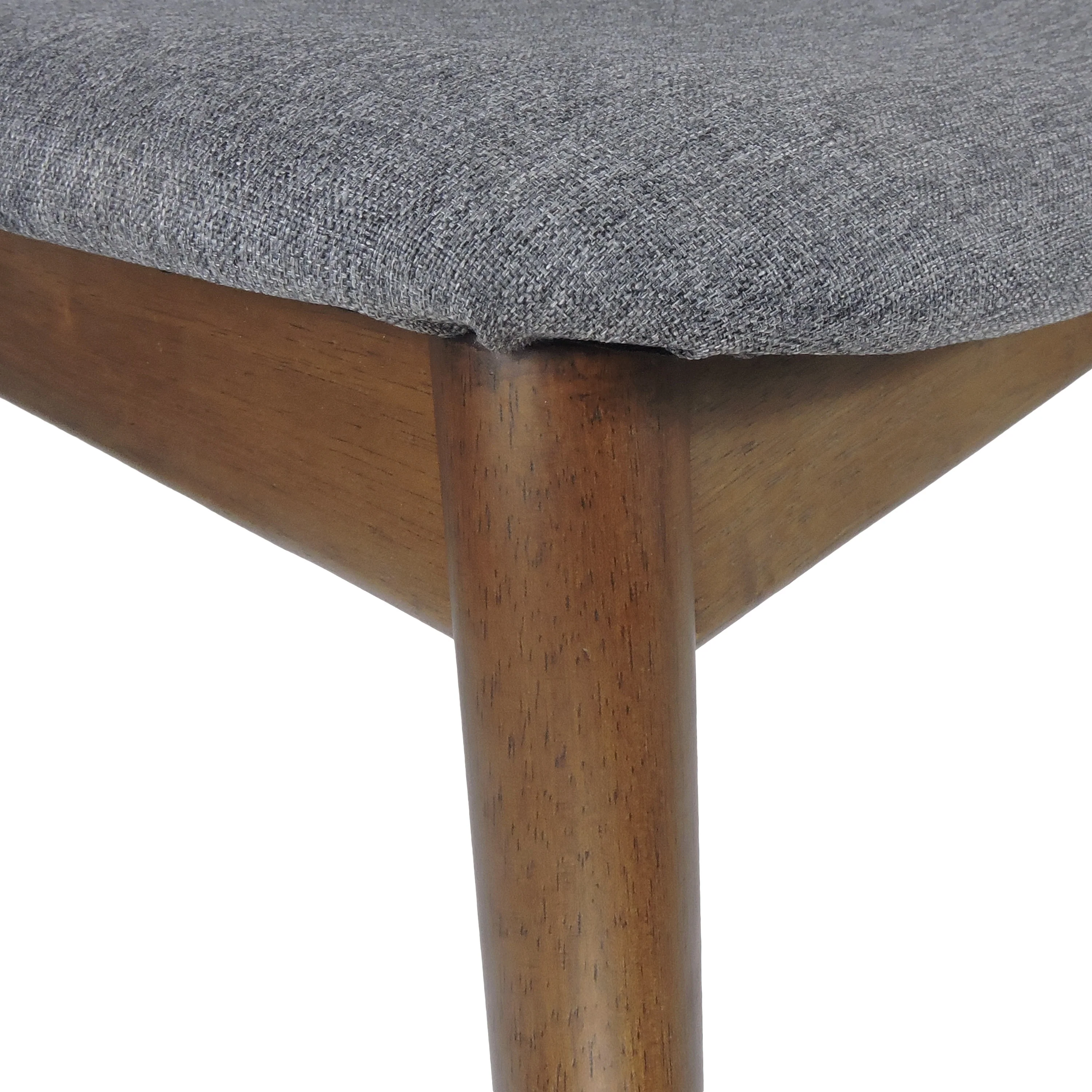 Danmore Mid Century Modern Fabric Upholstered Dining Chairs, Set of 2 - furnishings