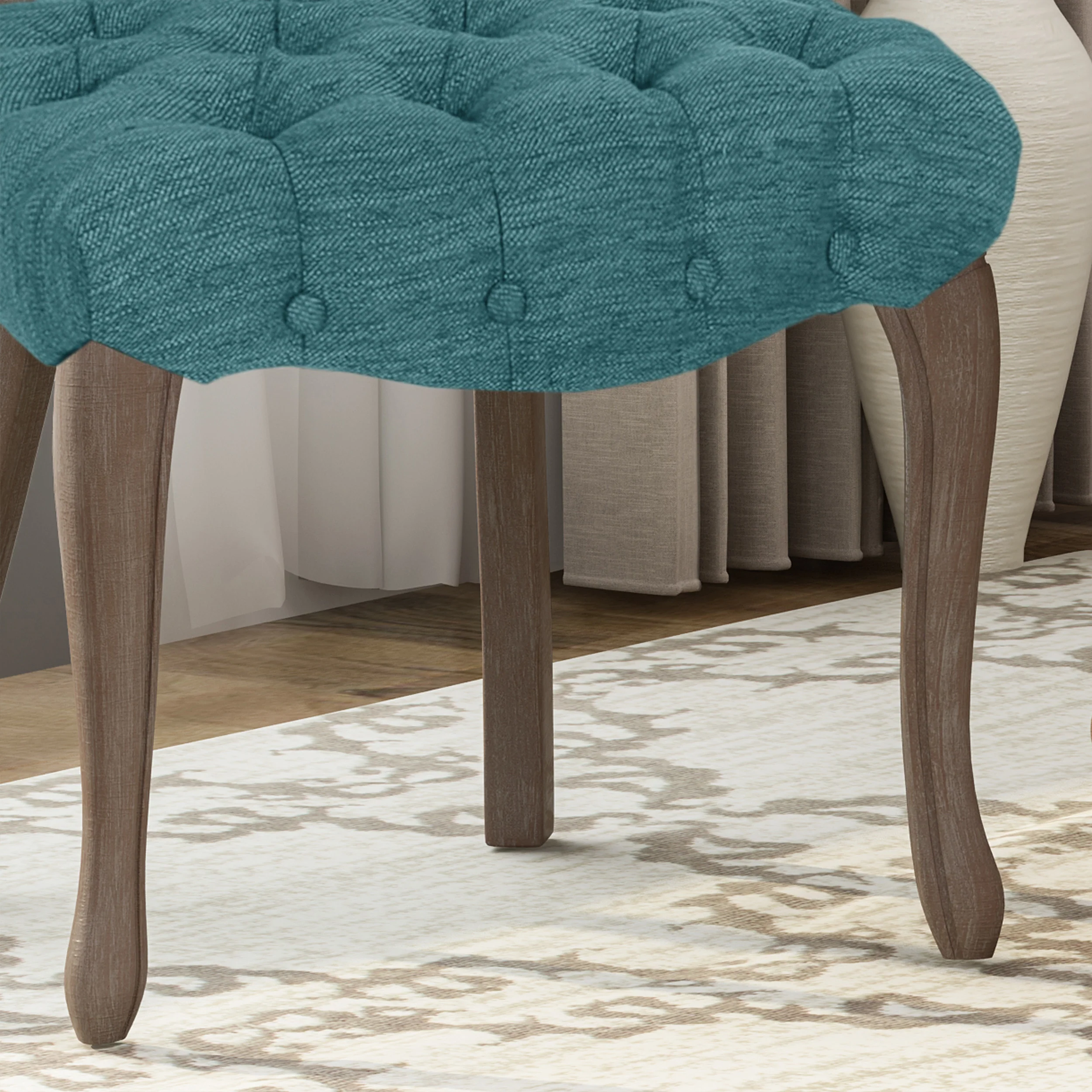 Case Tufted Dining Chair with Cabriole Legs (Set of 2) - furnishings